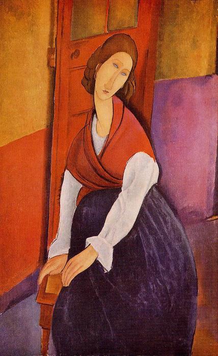 Jeanne Hébuterne Nel Rosso Sciallo — Amedeo Modigliani
