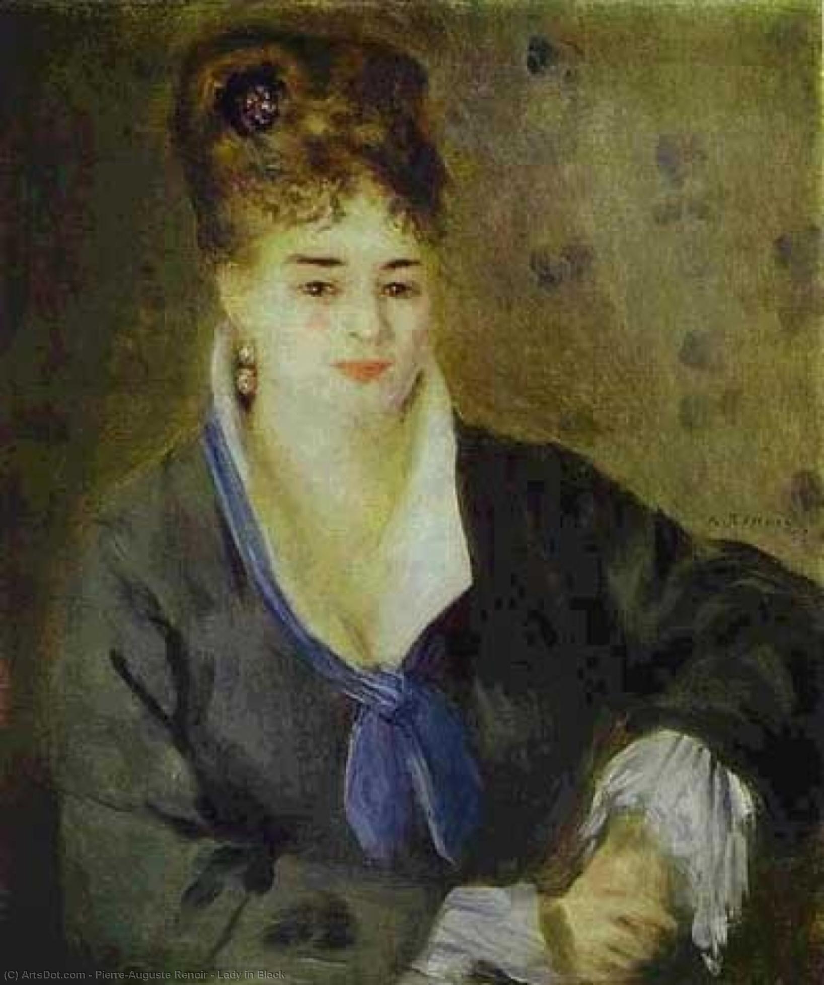 Dáma V Černém — Pierre-auguste Renoir