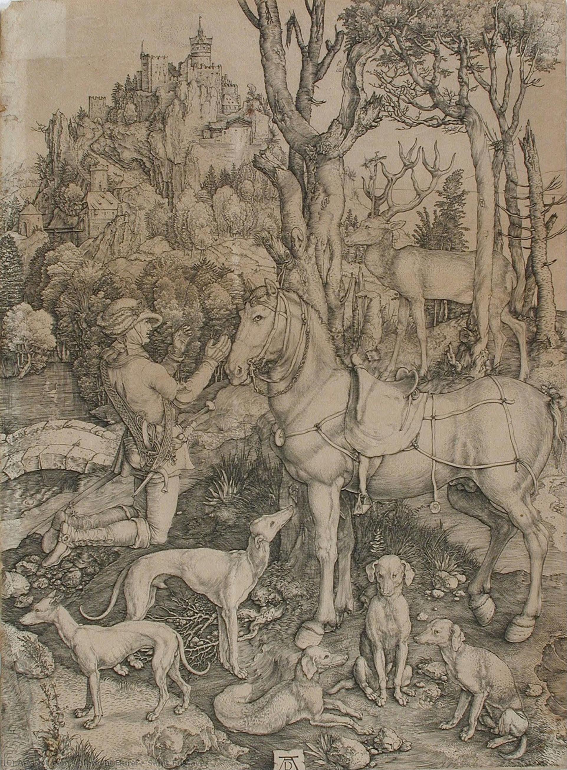 Heiliger Eustachius — Albrecht Dürer
