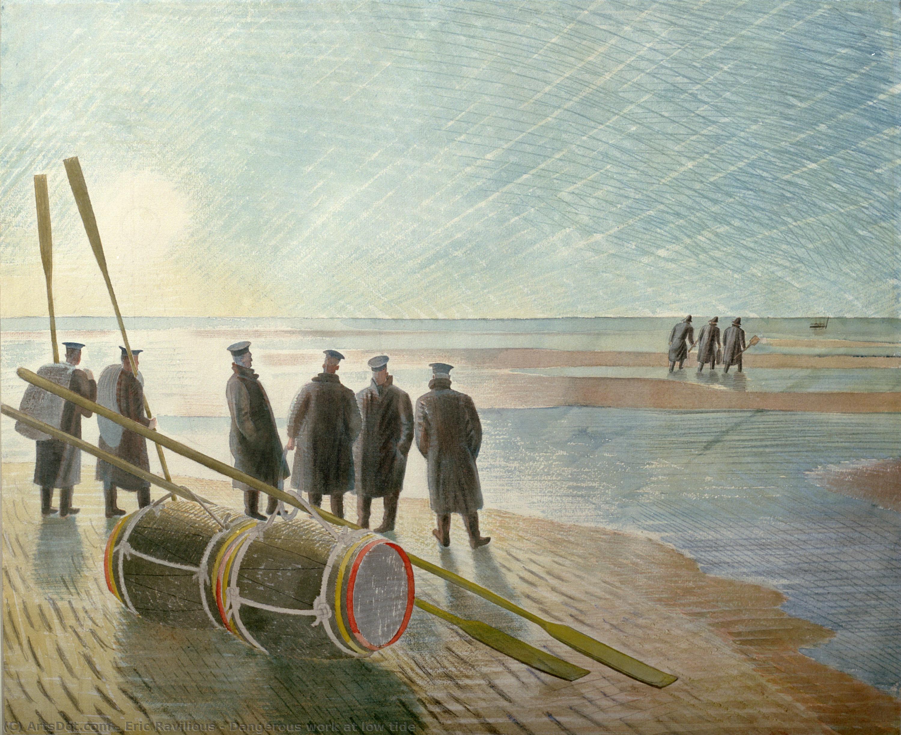 Dangerous Work At Low Tide — Eric Ravilious