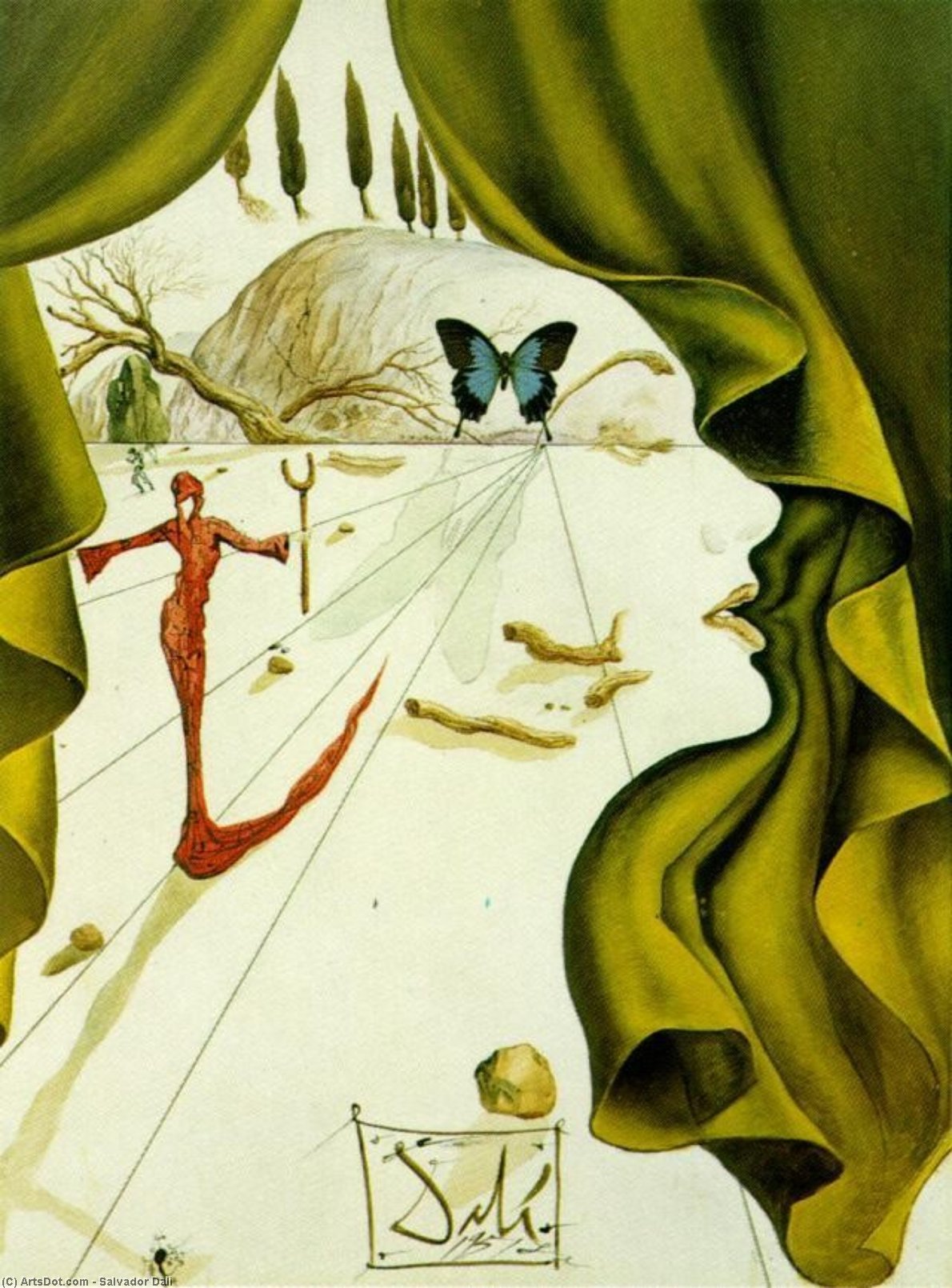 Ritratto Di Katharina Cornell — Salvador Dalí