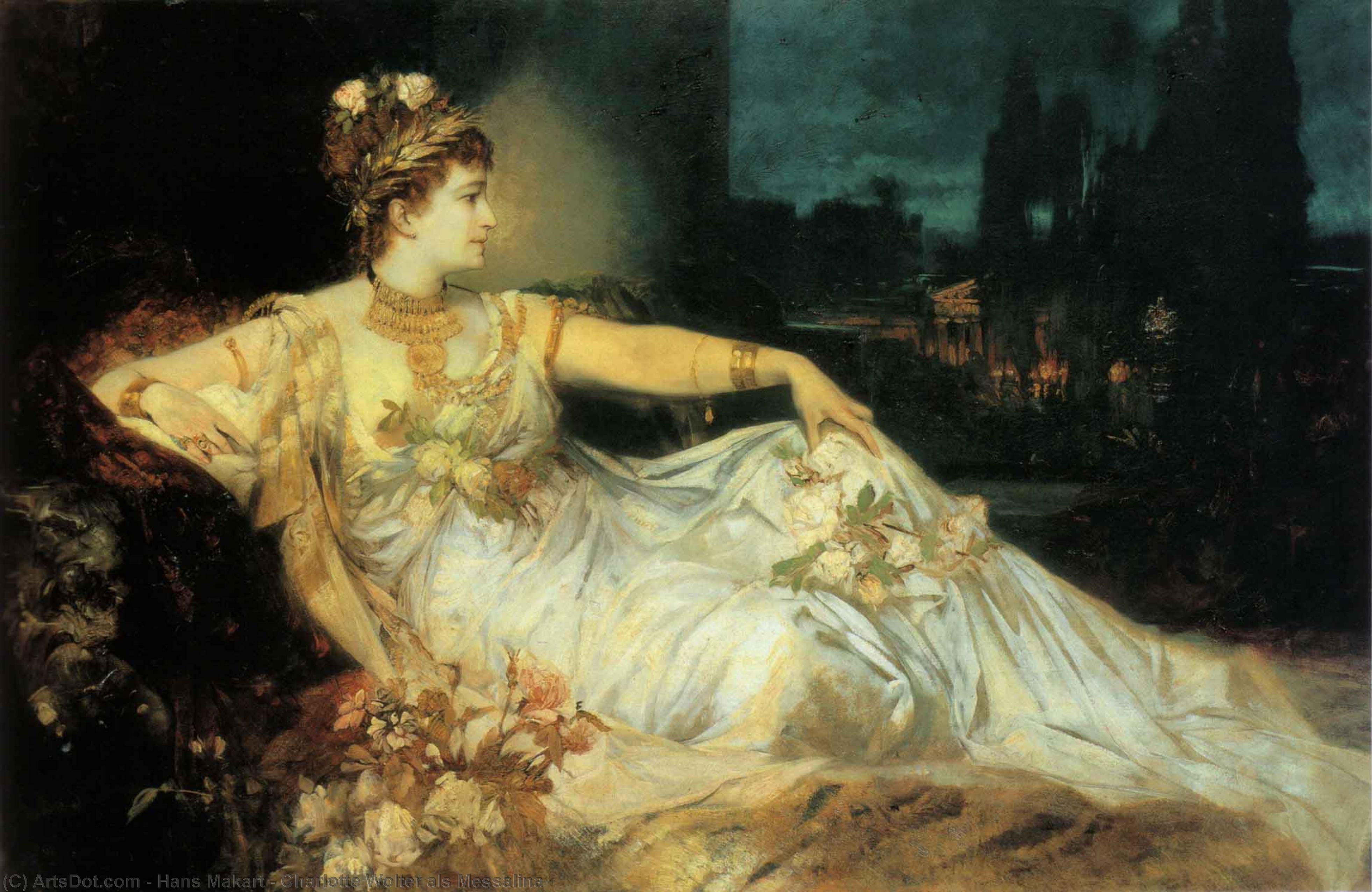 Charlotte Wolter Come Messalina — Hans Makart