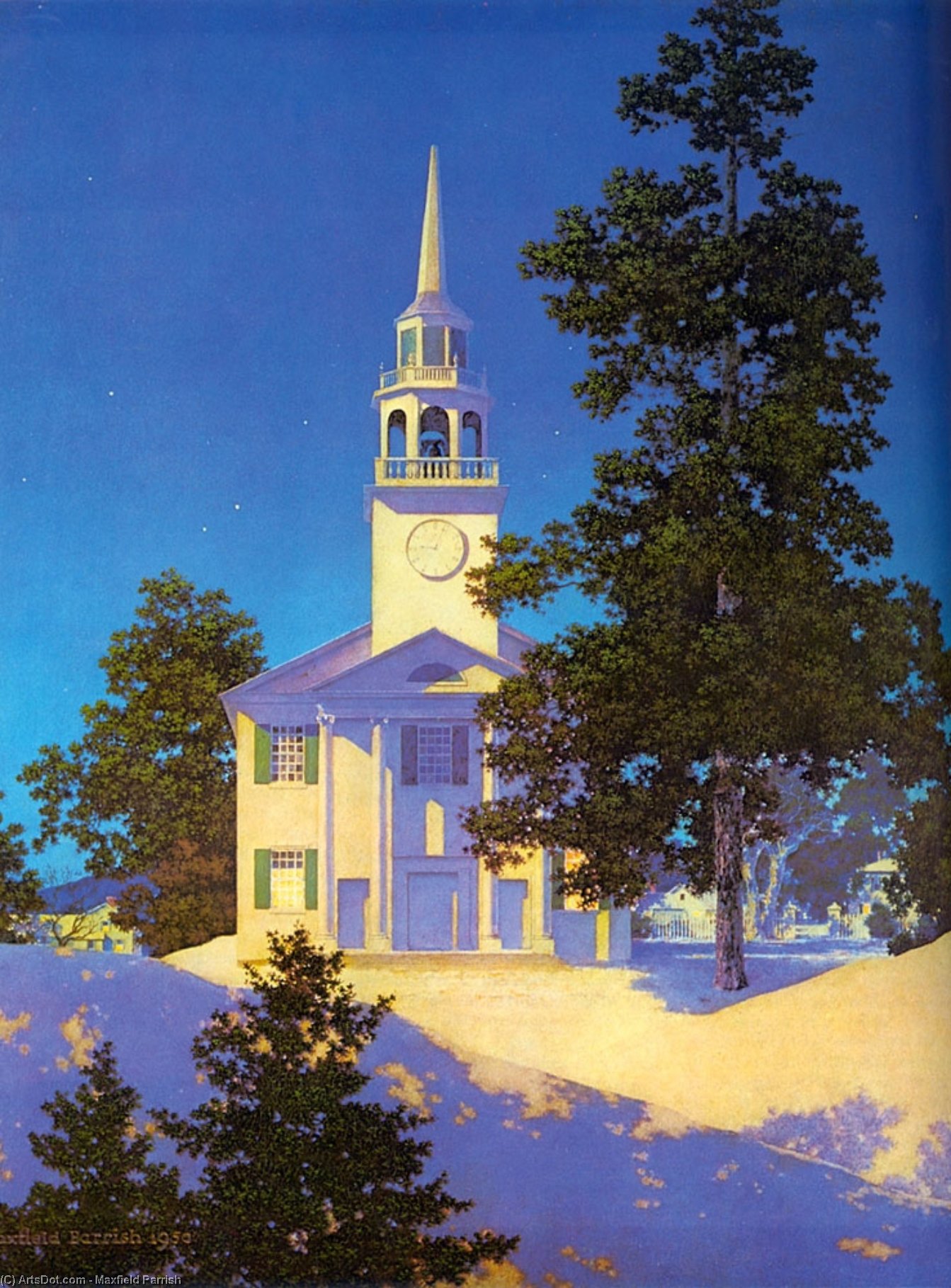 Peaceful Night — Maxfield Parrish