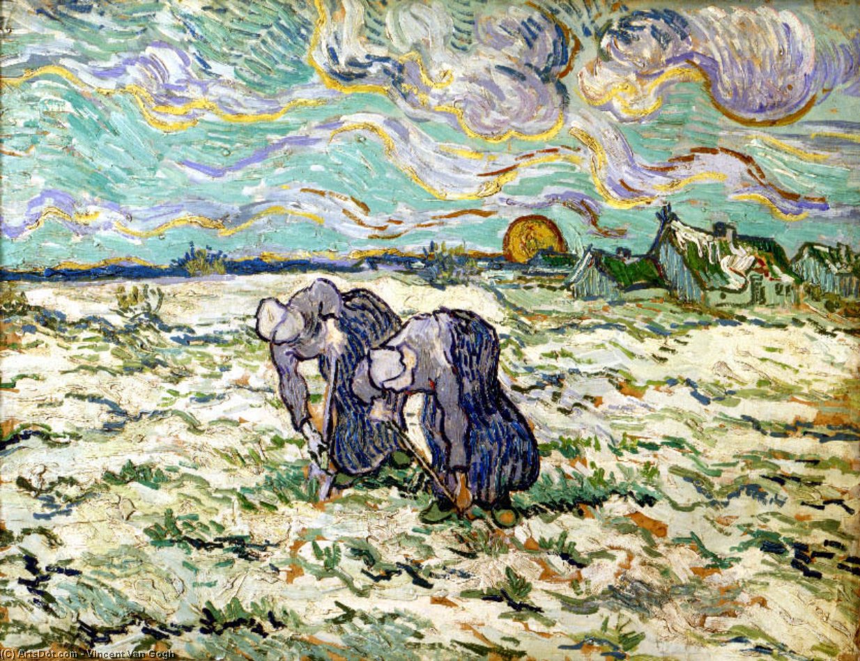 Due Donne Che Araano — Vincent Willem Van Gogh