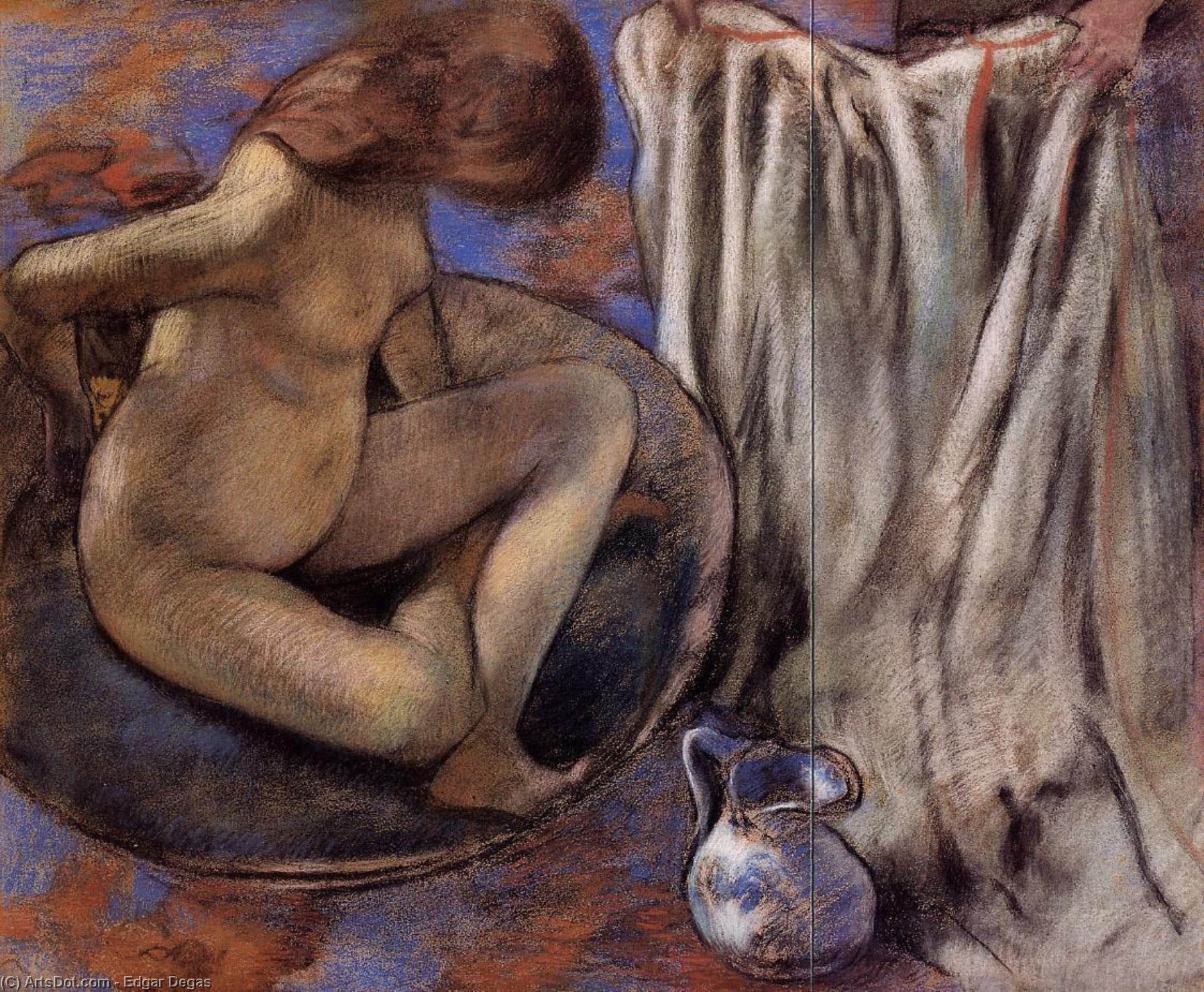 La Donna Nella Vasca — Hilaire-germain-edgar Degas