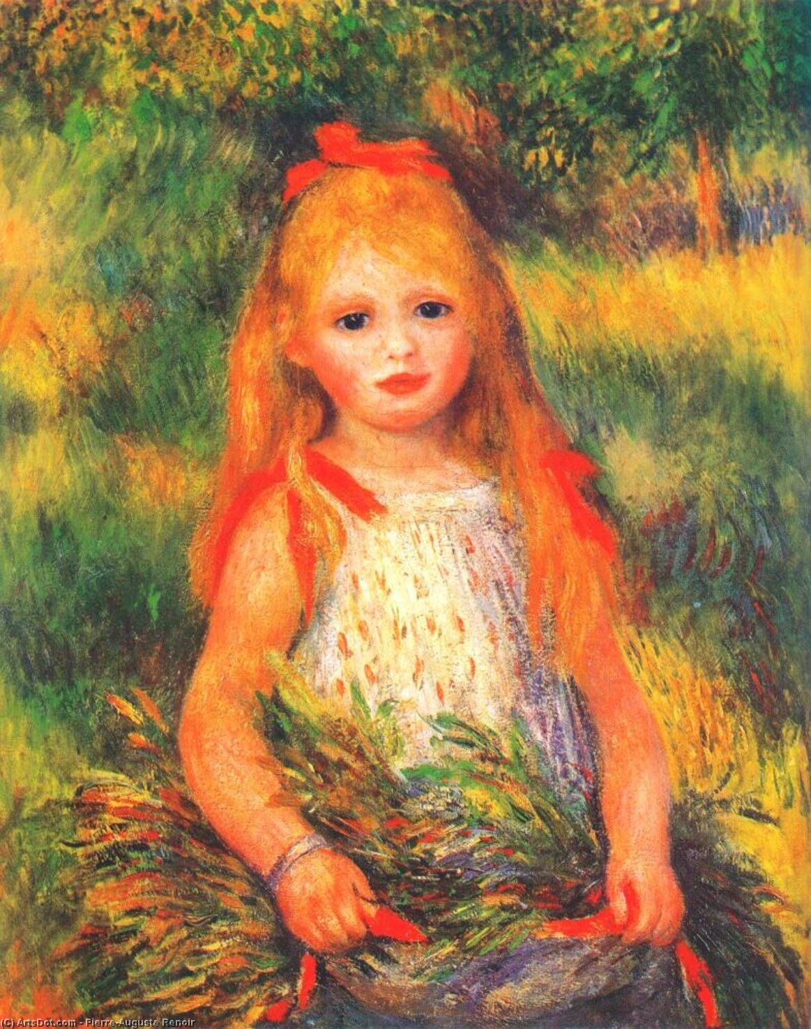Ragazza Con Fiori — Pierre-auguste Renoir