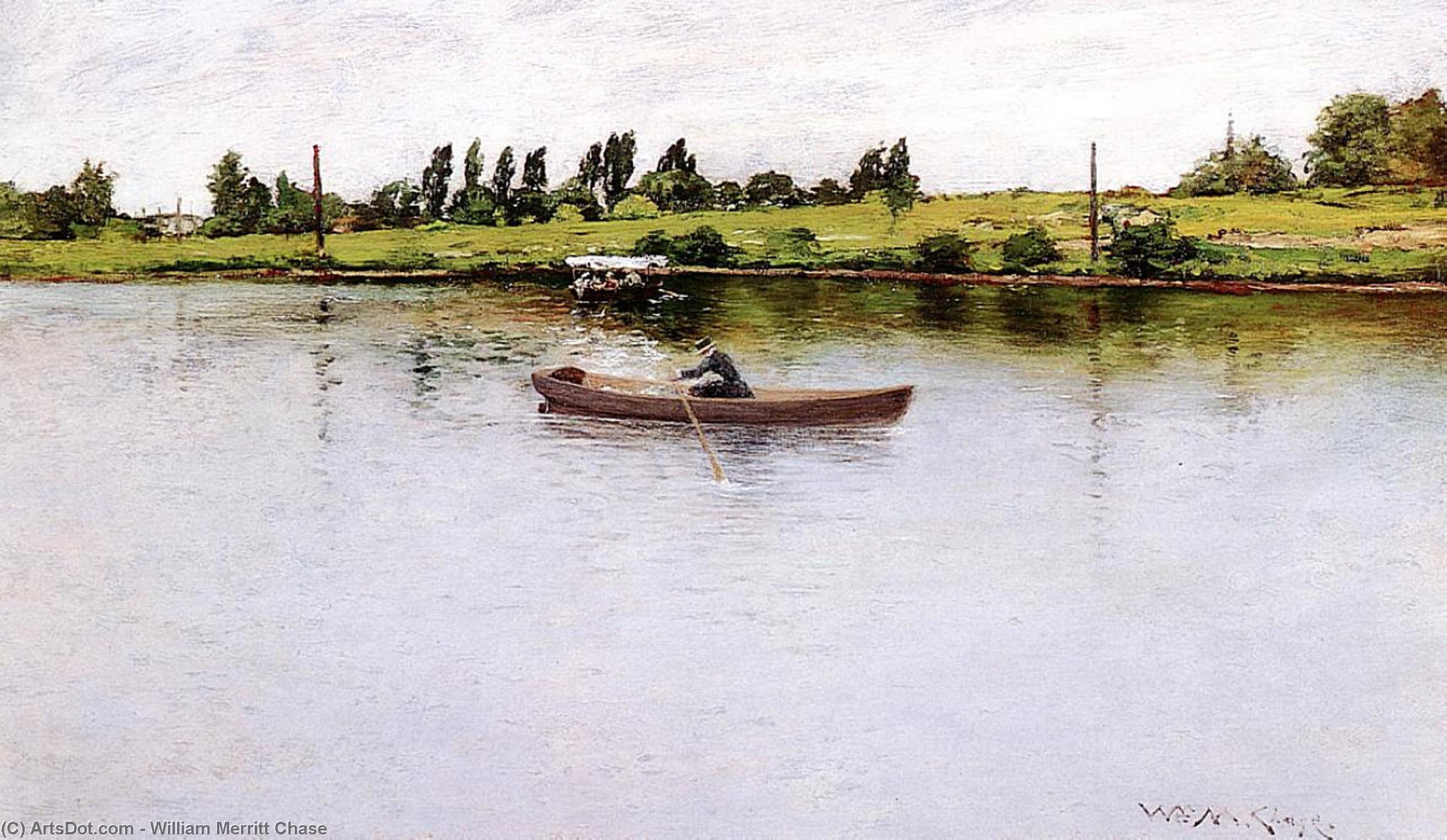 Pulling For Shore — William Merritt Chase