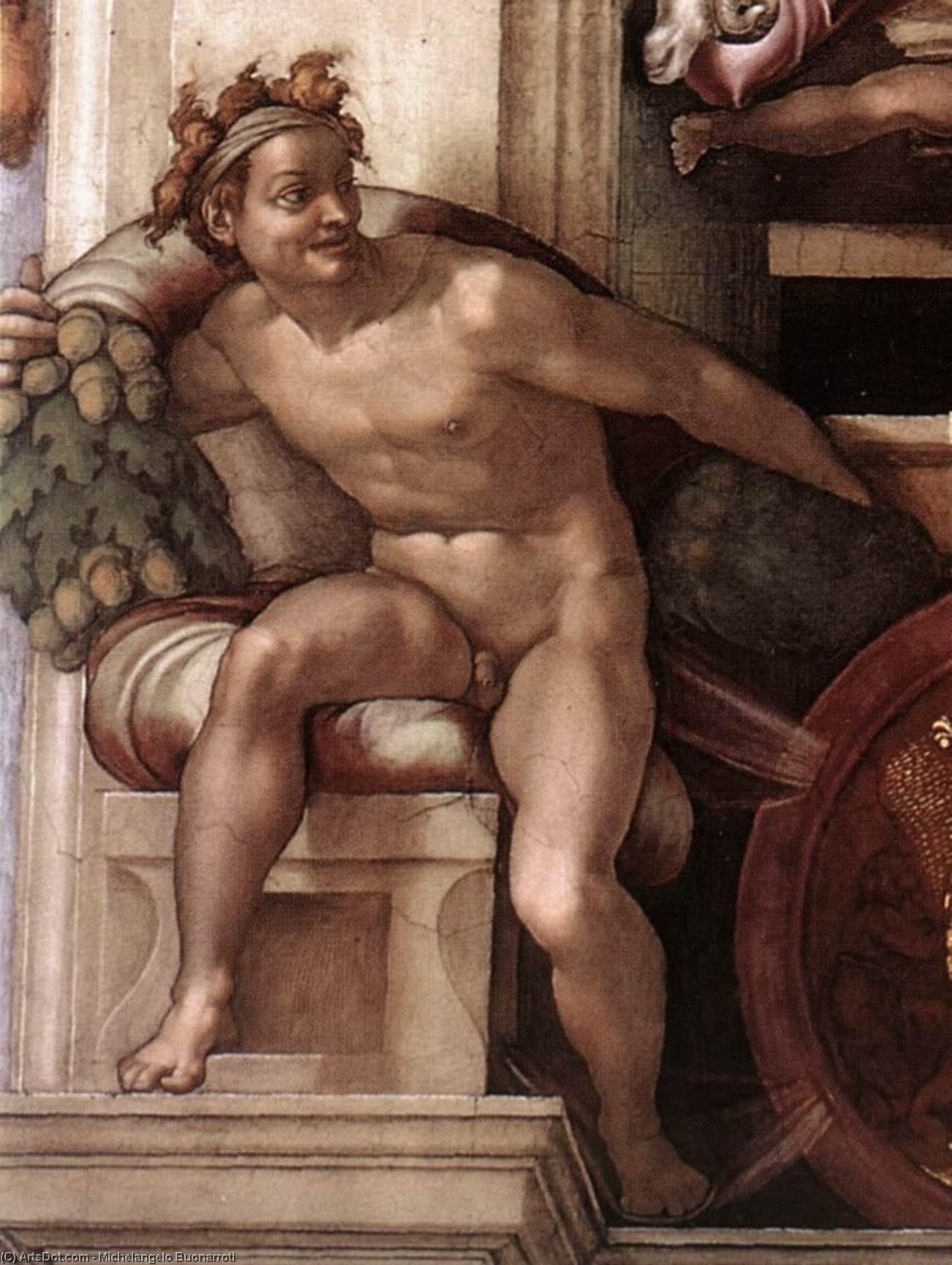 Ignudo (27) — Michelangelo Buonarroti