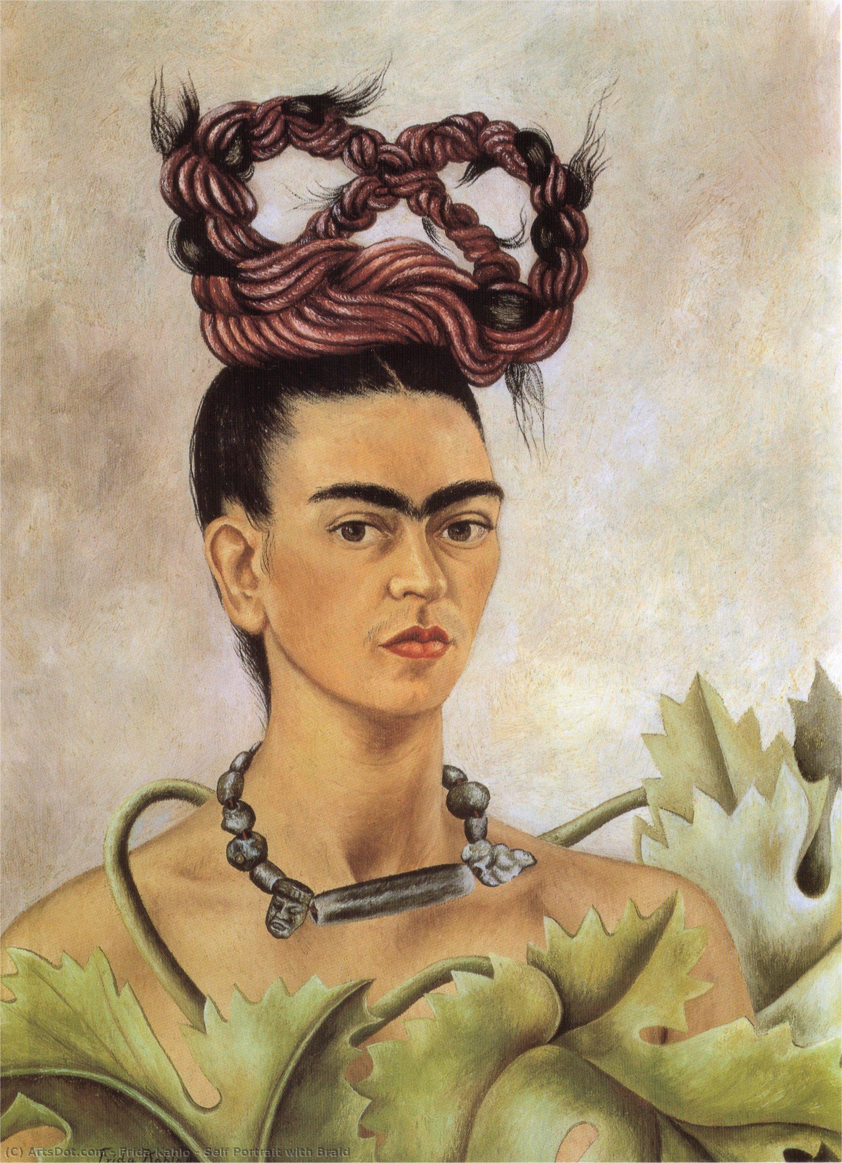Self Portrait With Braid — Frida Kahlo