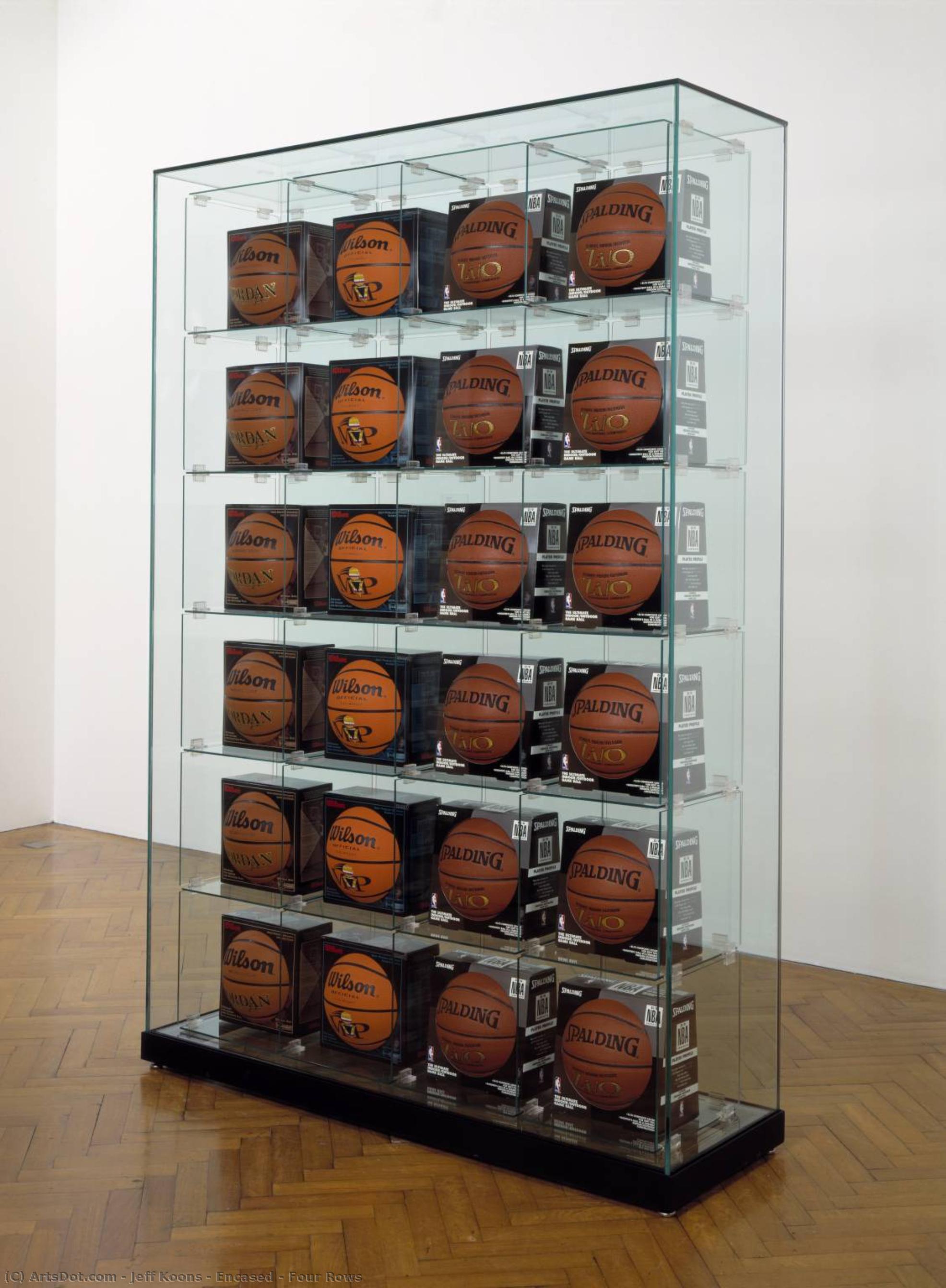 Encased - Four Rows — Jeff Koons