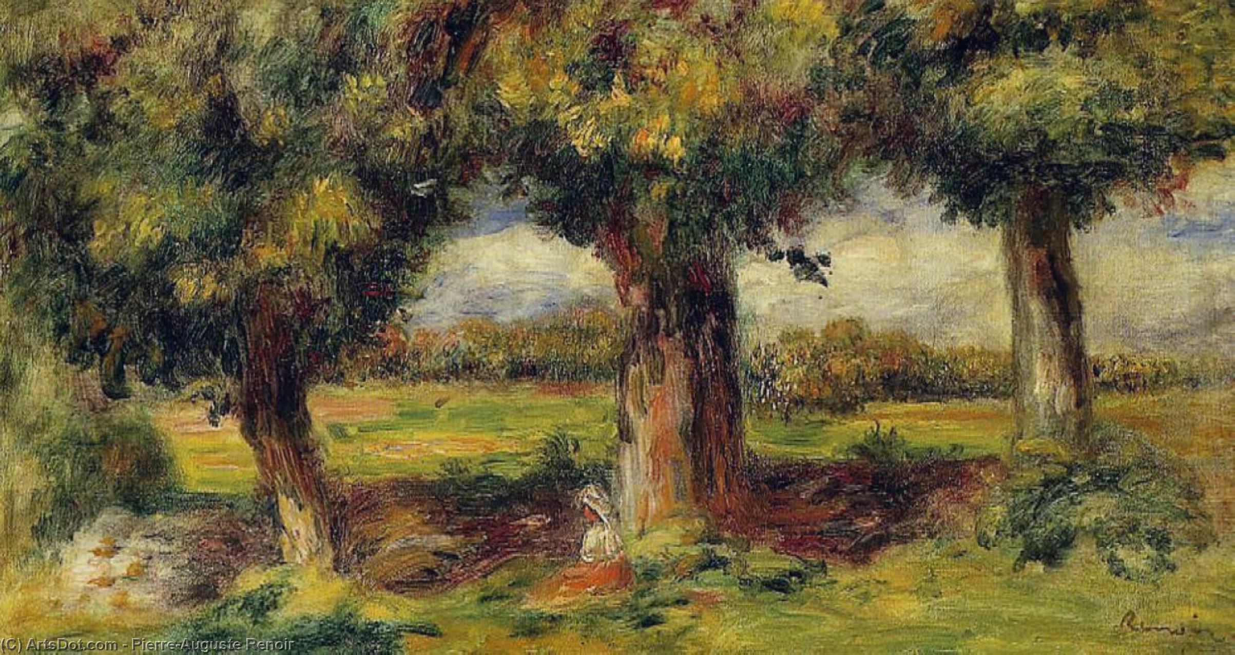 Paesaggio Vicino A Pont Aven — Pierre-auguste Renoir