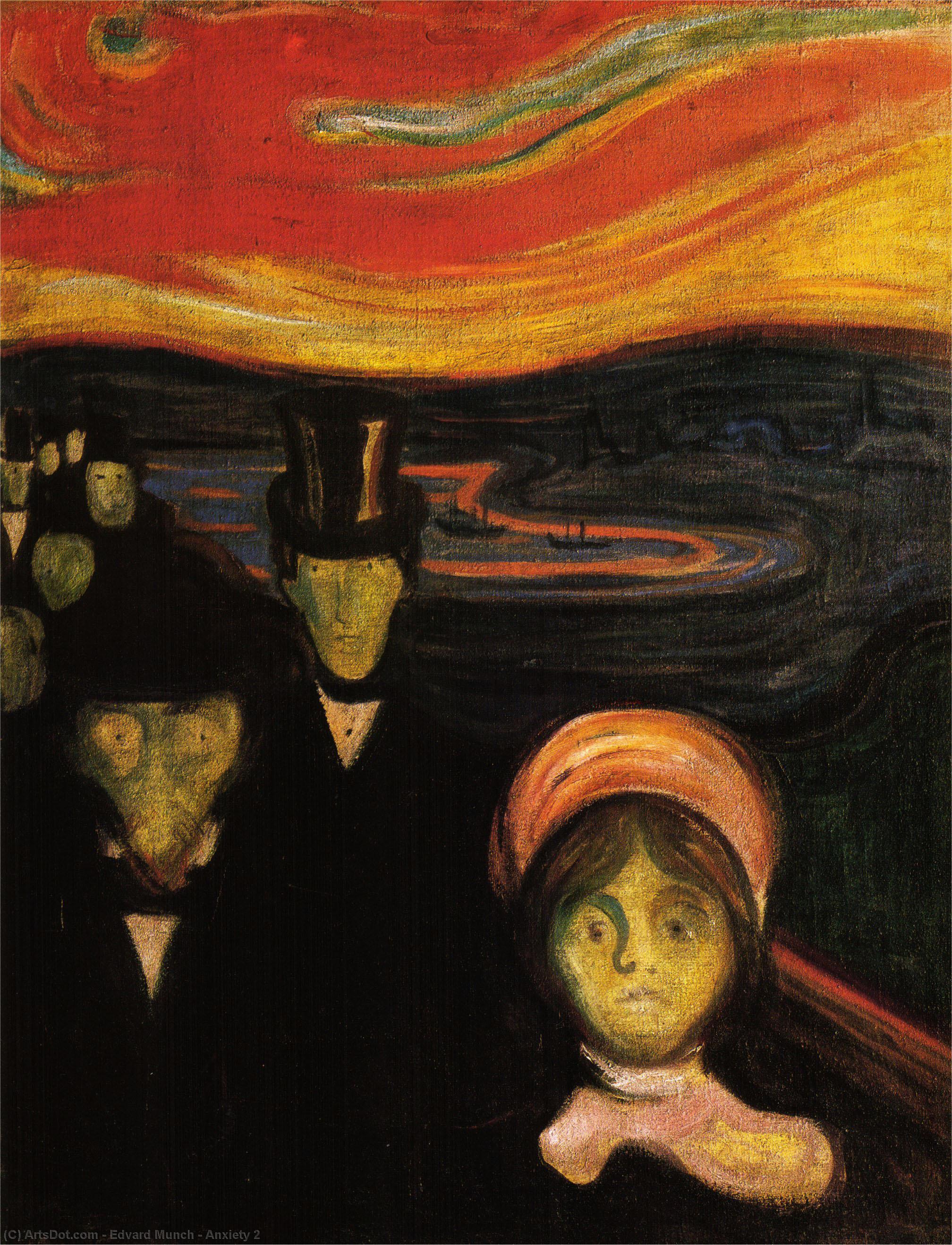 Anxiety by Edvard Munch