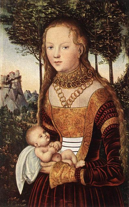 Junge Mutter Mit Kind — Lucas Cranach Der Ältere