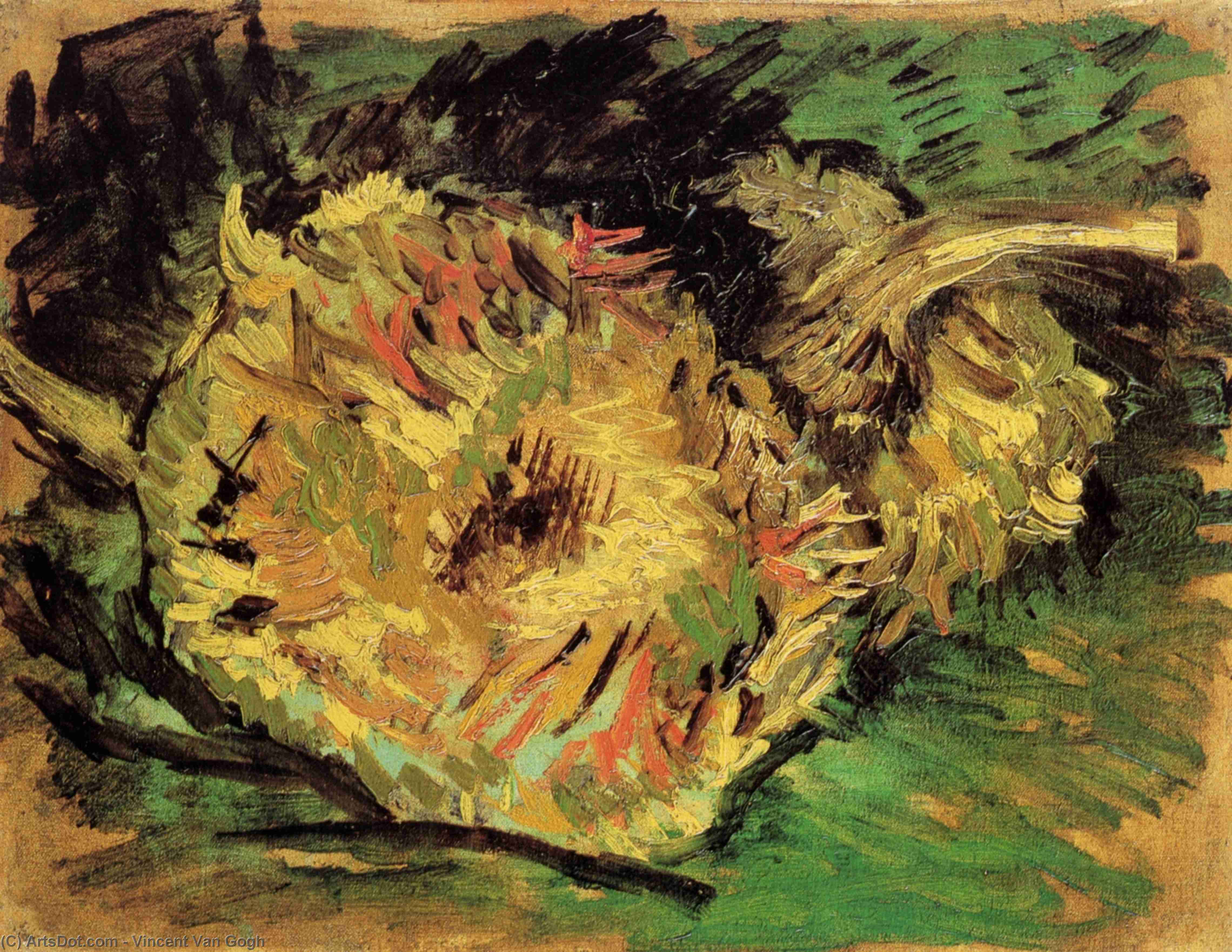 İki Kesilmiş Ayçiçeği — Vincent Van Gogh