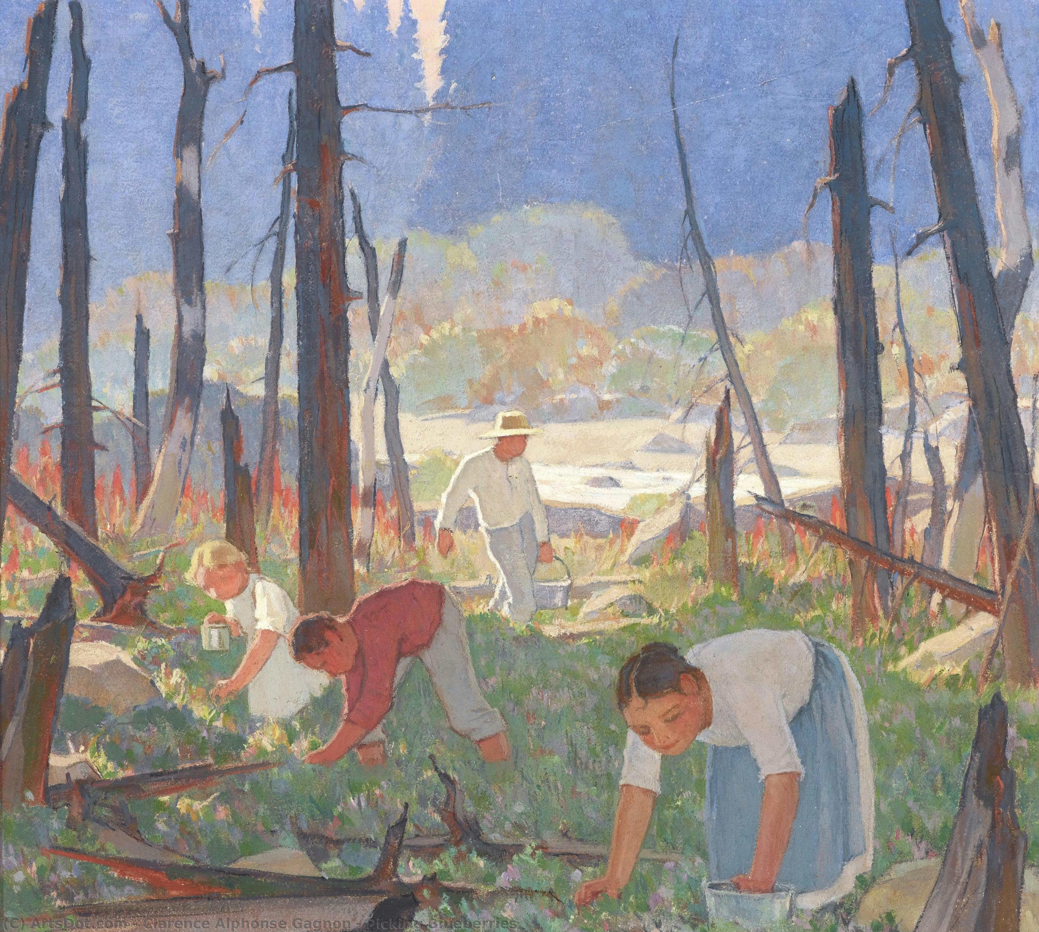 Szüretel A Bogyószatokból — Clarence Alphonse Gagnon