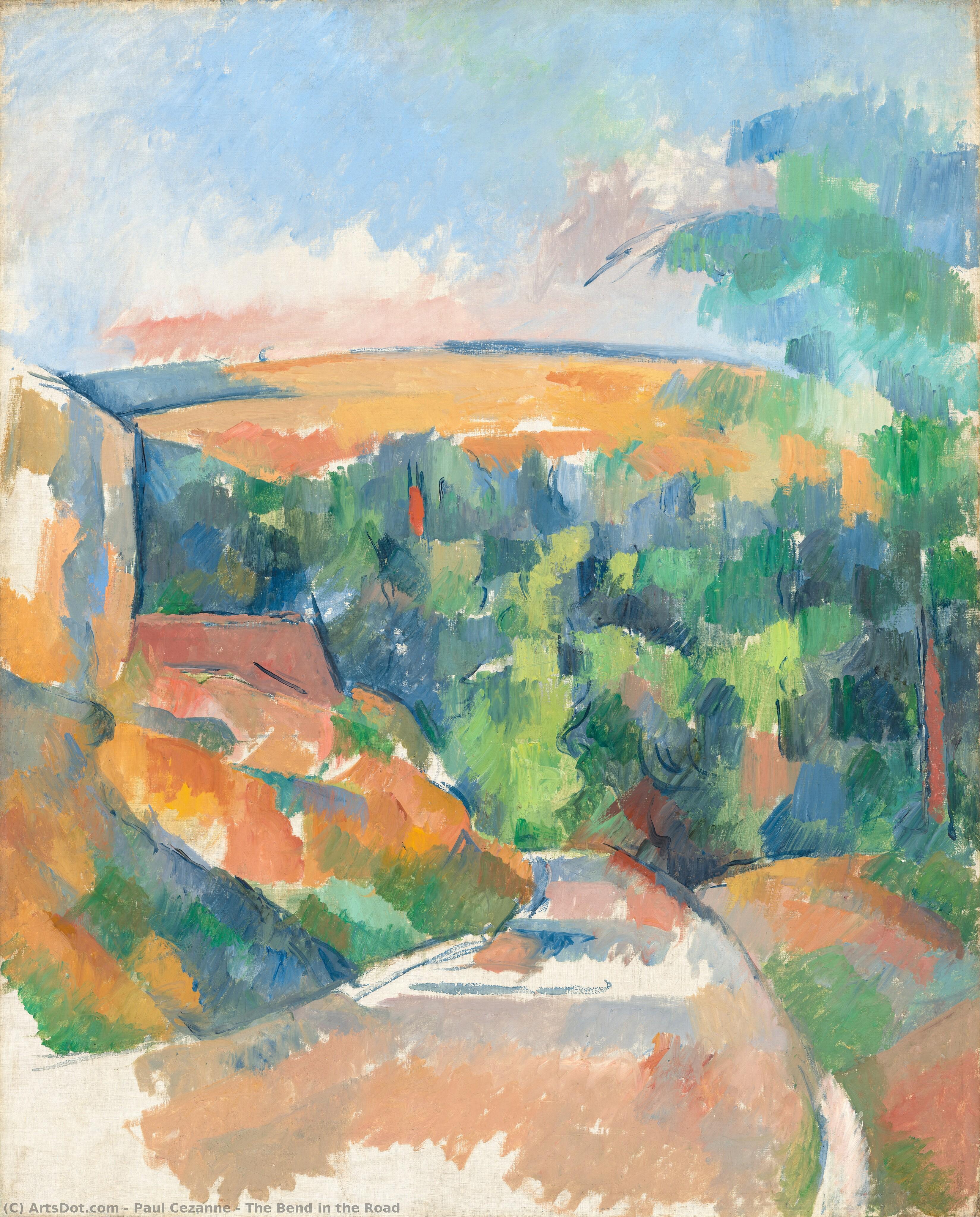 Yolun Kıvrımı — Paul Cézanne