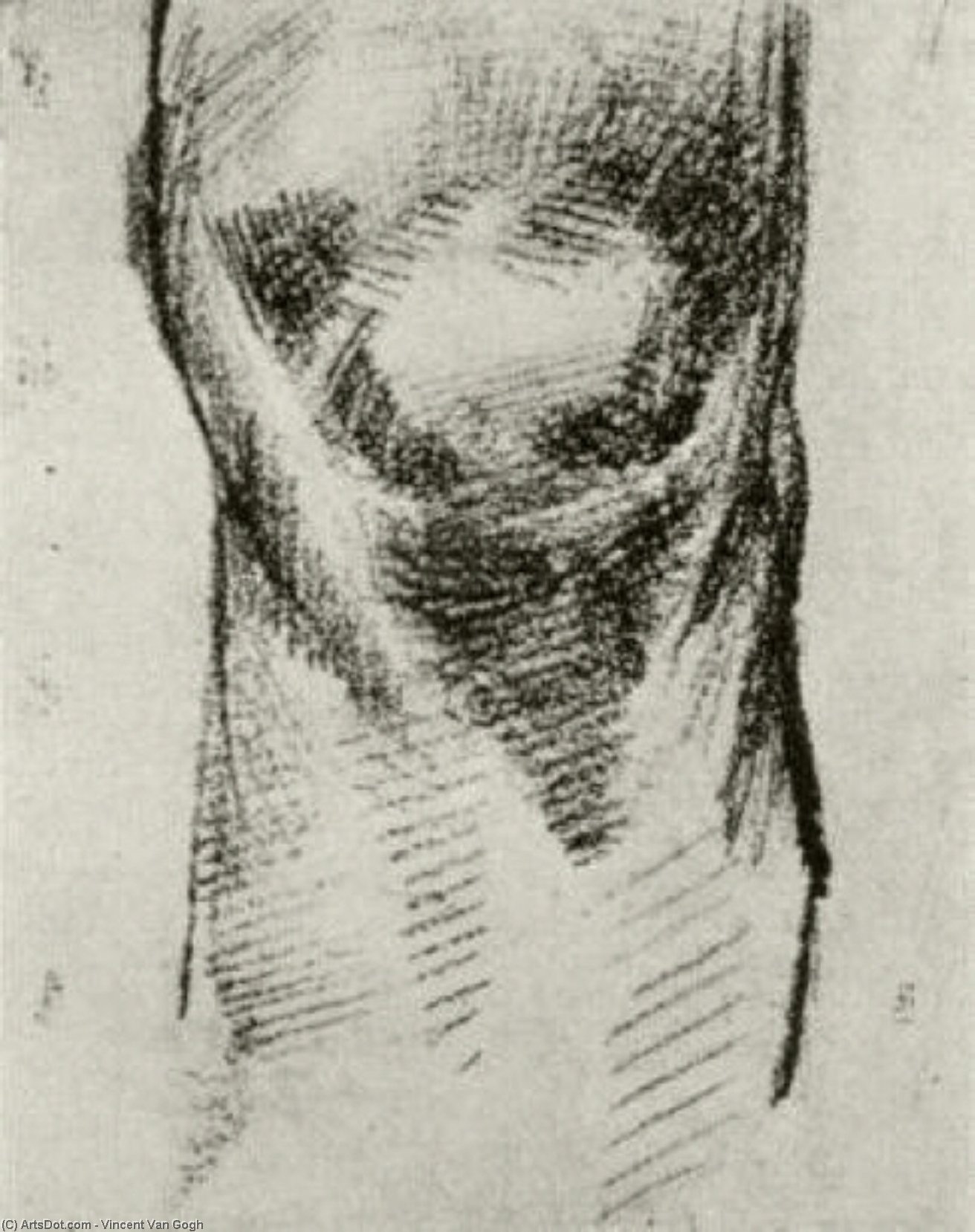 Sketch Of A Knee — Vincent Willem Van Gogh