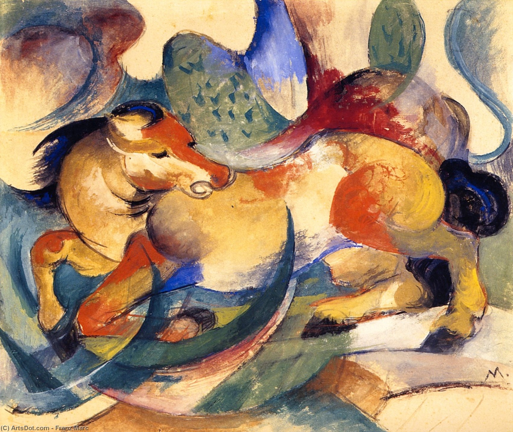 Springendes Pferd — Franz Marc