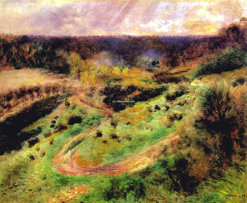 Landscape At Wargemont — Pierre-auguste Renoir