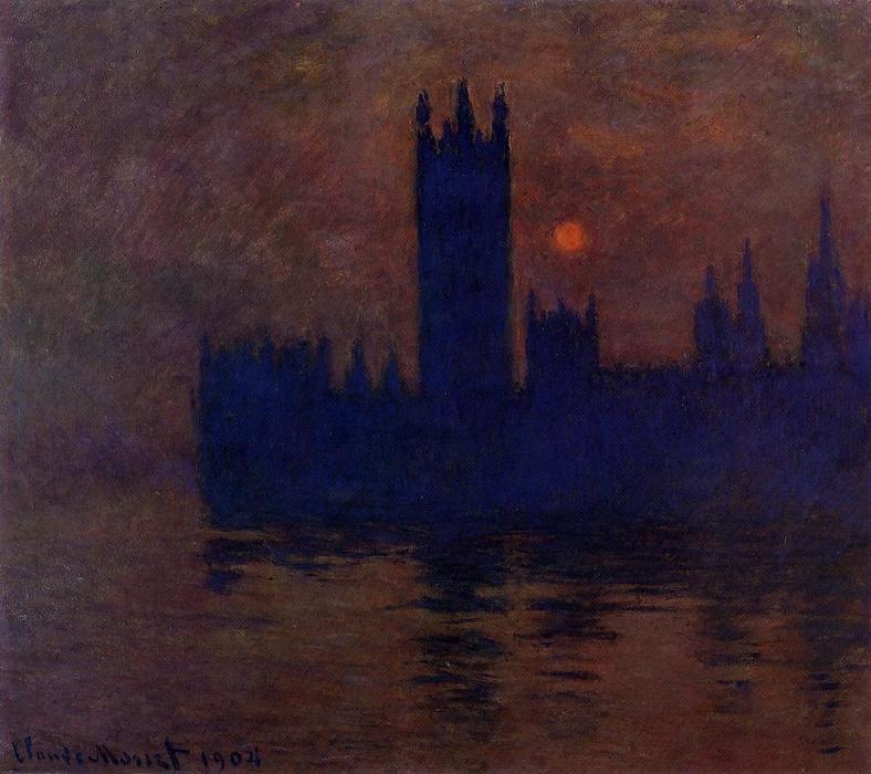 Houses Of Parliament, Sunset — Claude Monet