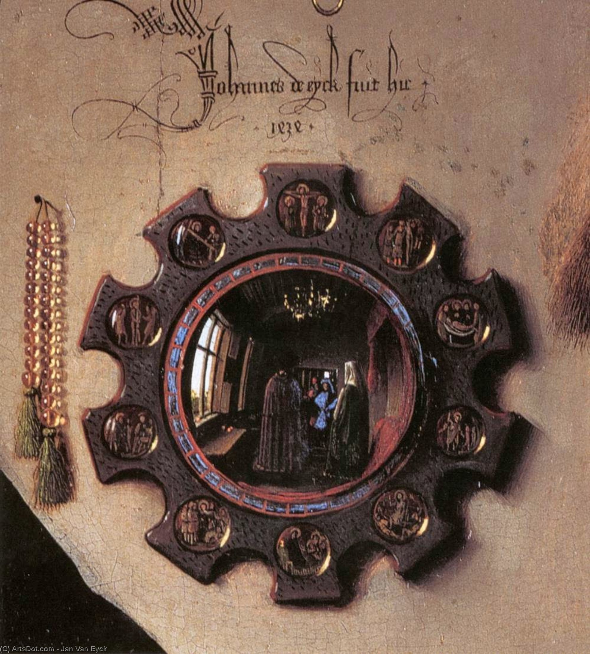 Портрет Џованија Арнолфиније И Његове Жене (детаљ) — Jan Van Ejck