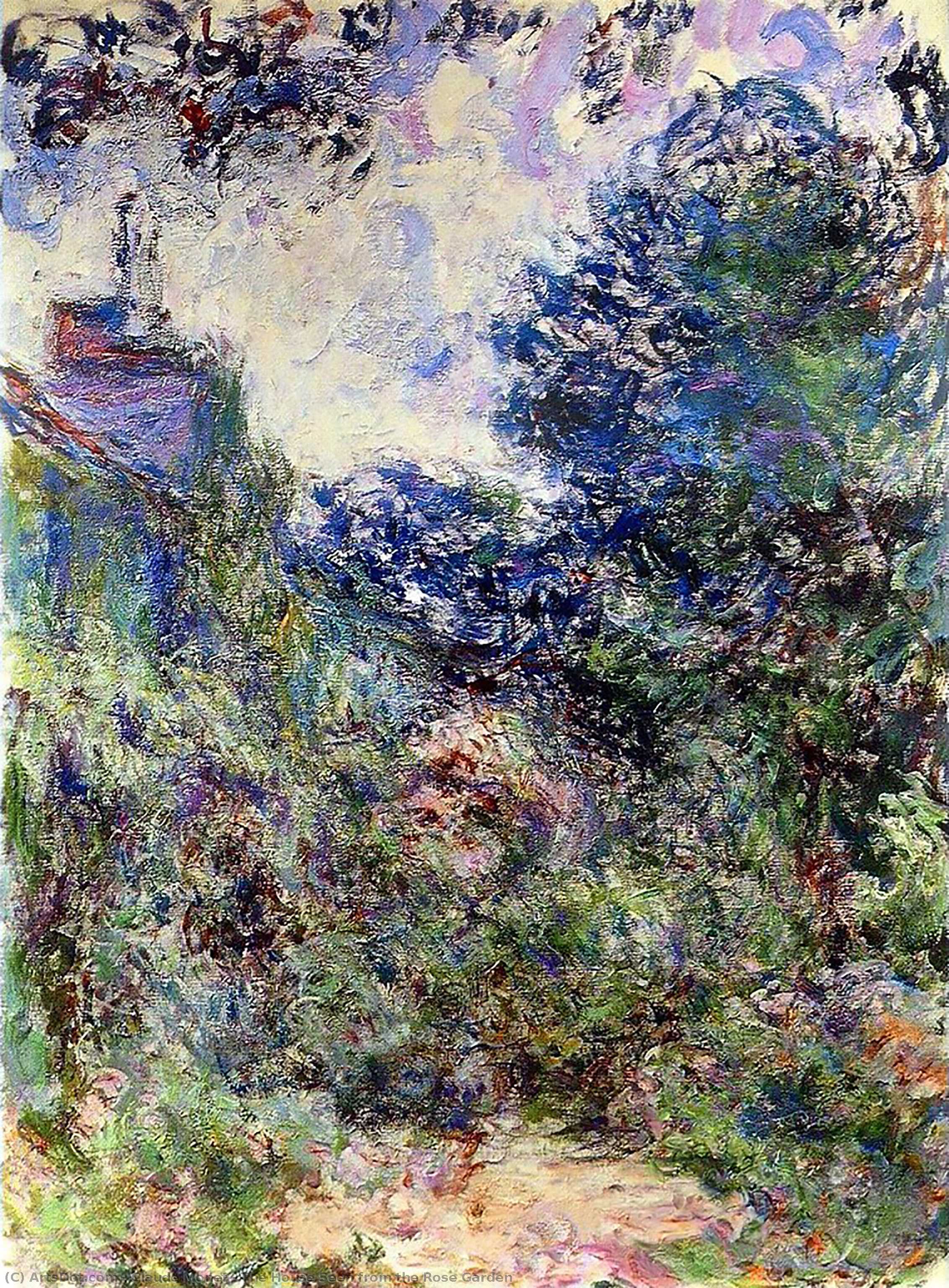 Huset Sett Fra Rosenhage — Claude Monet