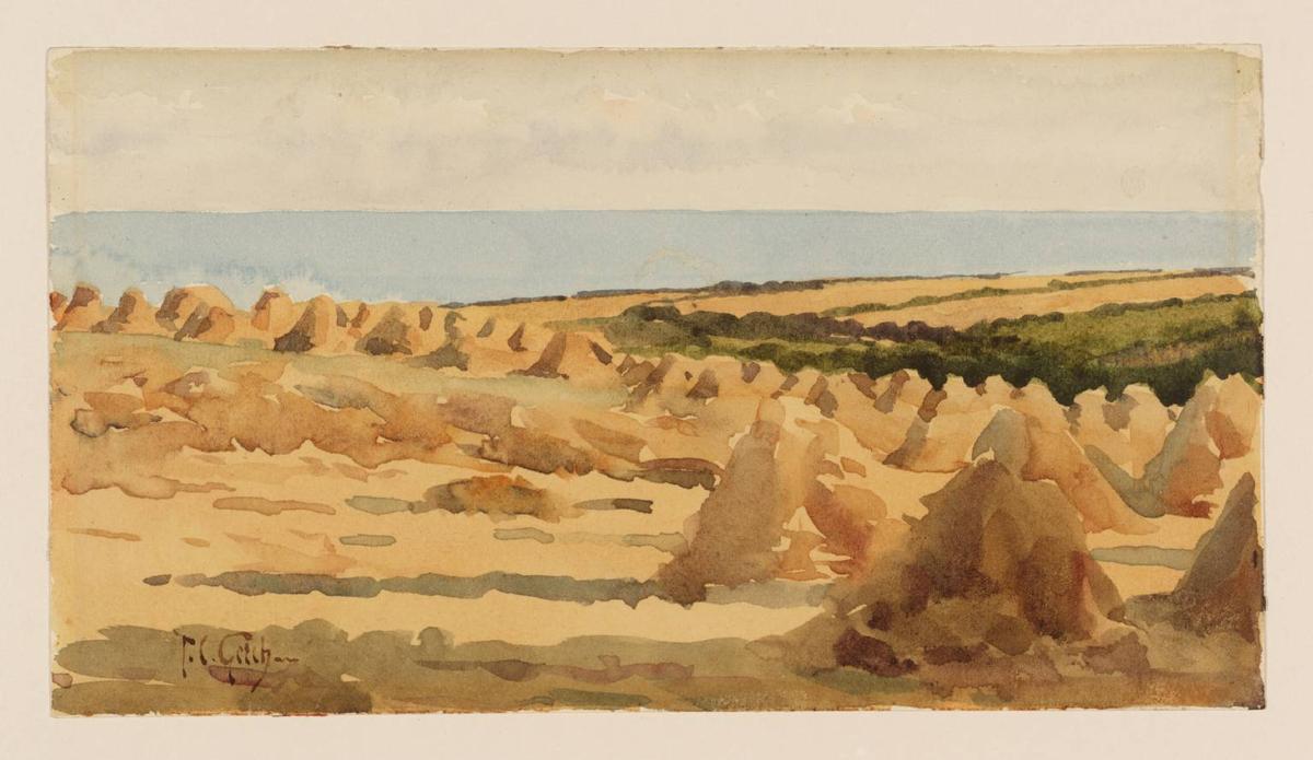 Cornfields Sopra Lamorna — Thomas Cooper Gotch