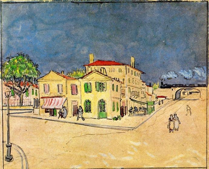 Vincent’s House In Arles (också Känd Som The Yellow House) — Vincent Willem Van Gogh