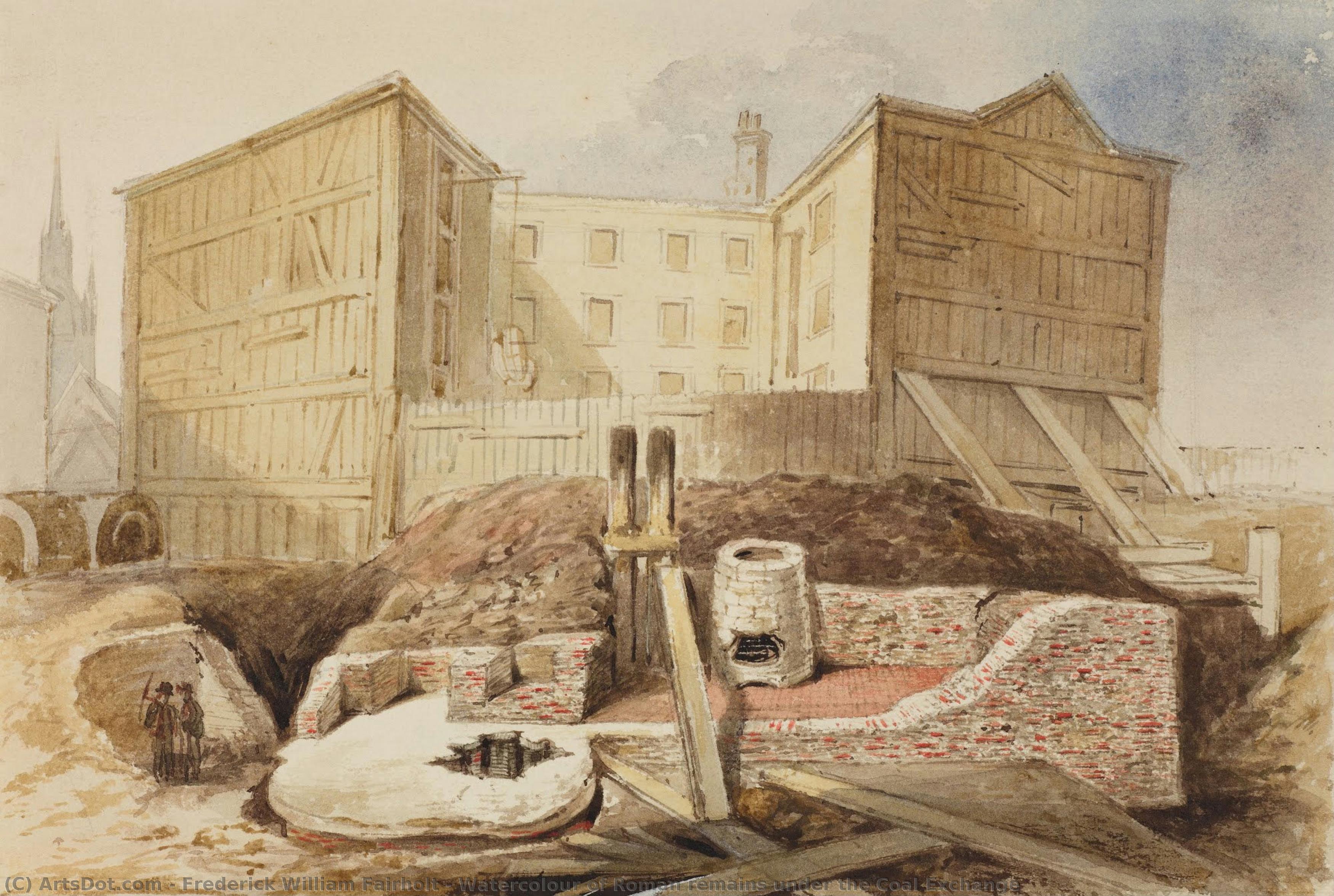 Veduta Delle Rovine Romane Sotto Lo Scambio Di Carbone — Frederick William Fairholt