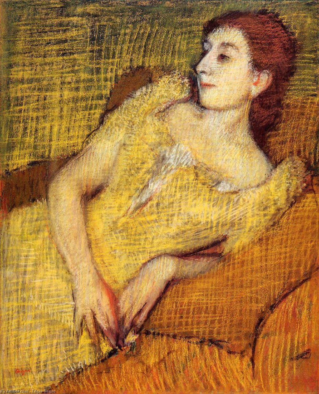 La Donna Seduta — Hilaire-germain-edgar Degas