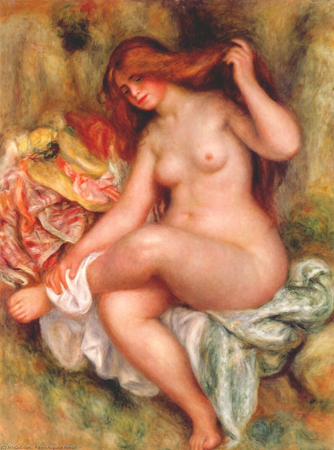 Ein Sitzender Bächer — Pierre-auguste Renoir