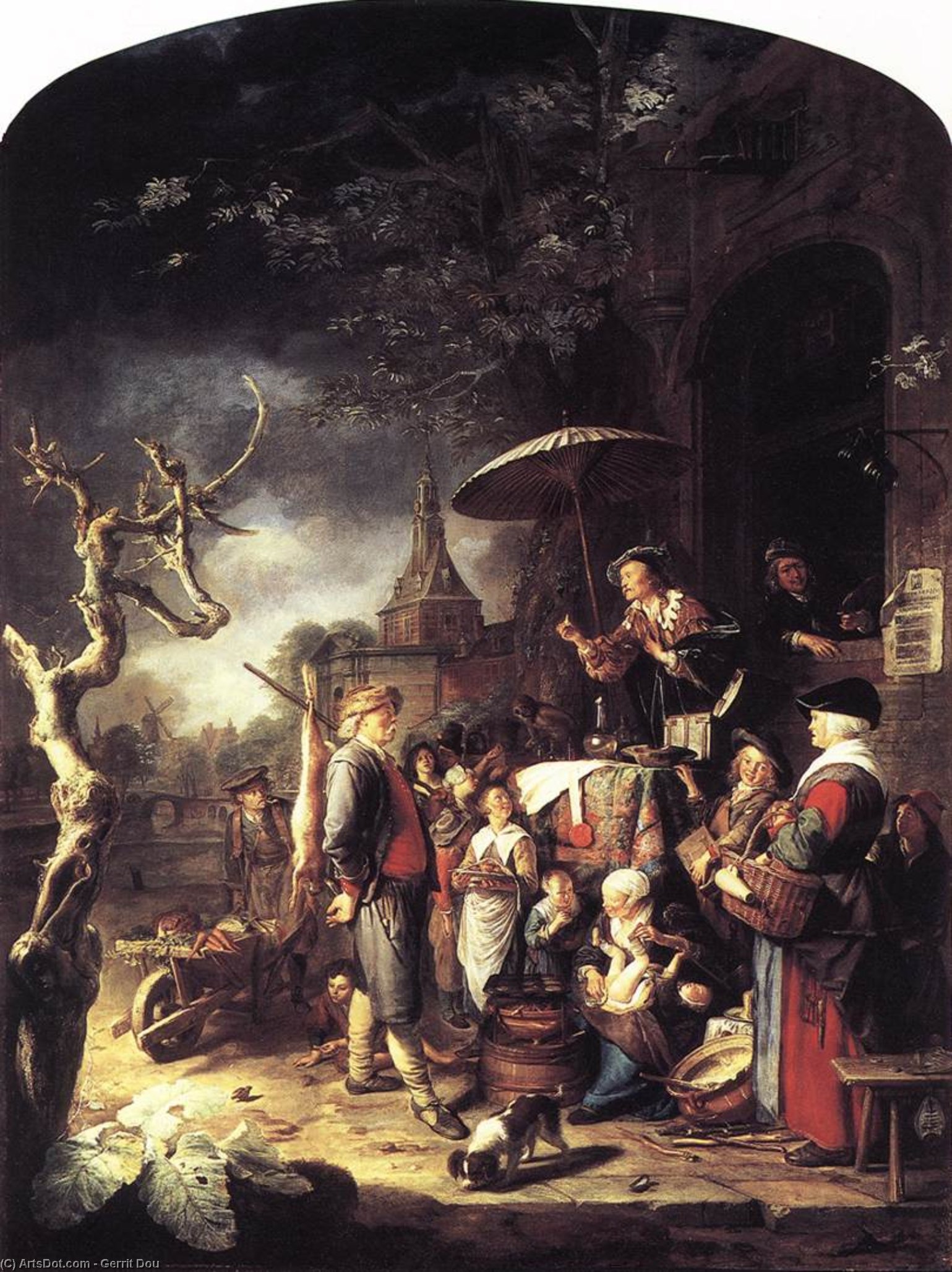 Der Quacksalber — Gerrit Dou