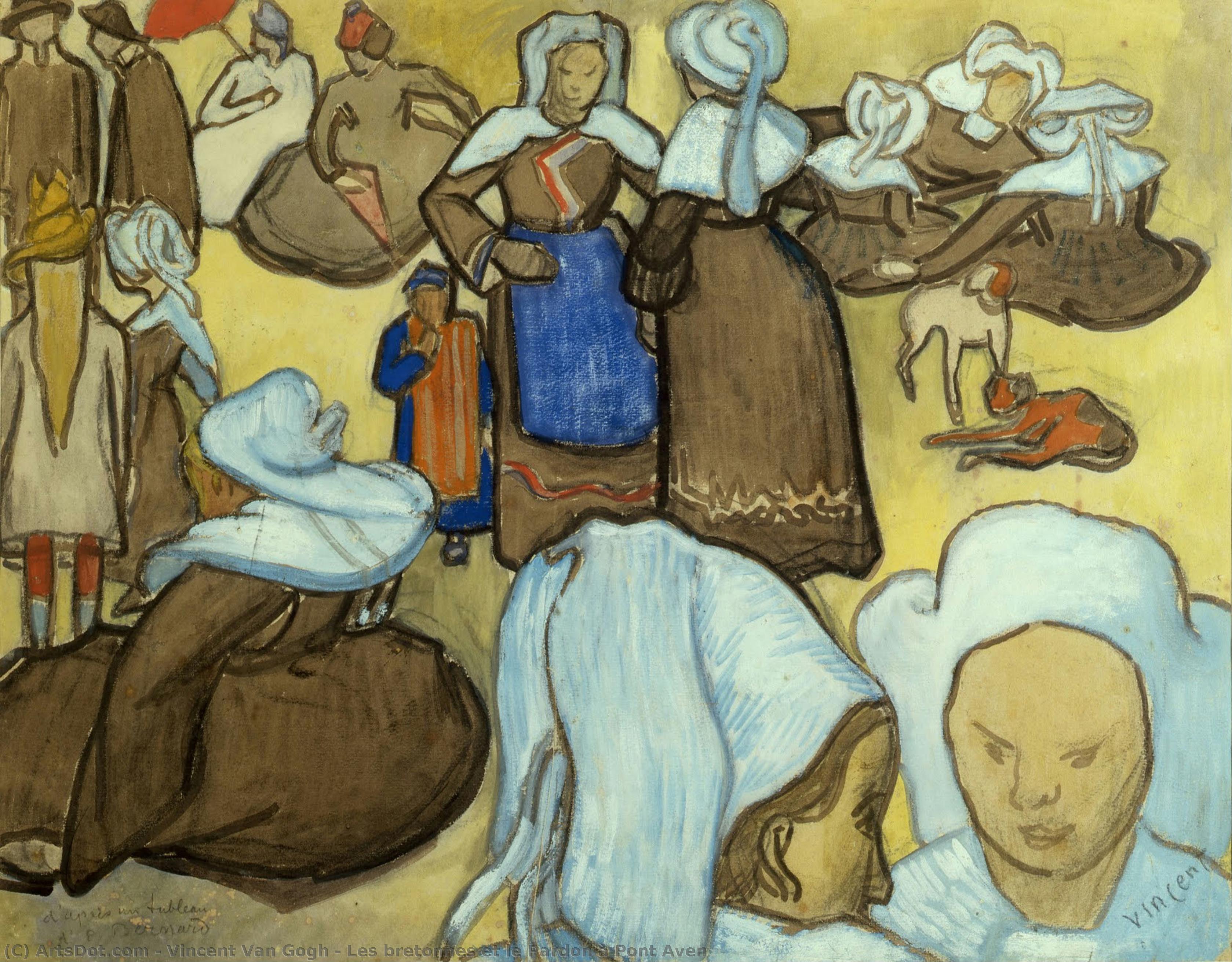 Bretonės Ir Atpalaidavimas Pont Avene — Vinsentas Van Gogas