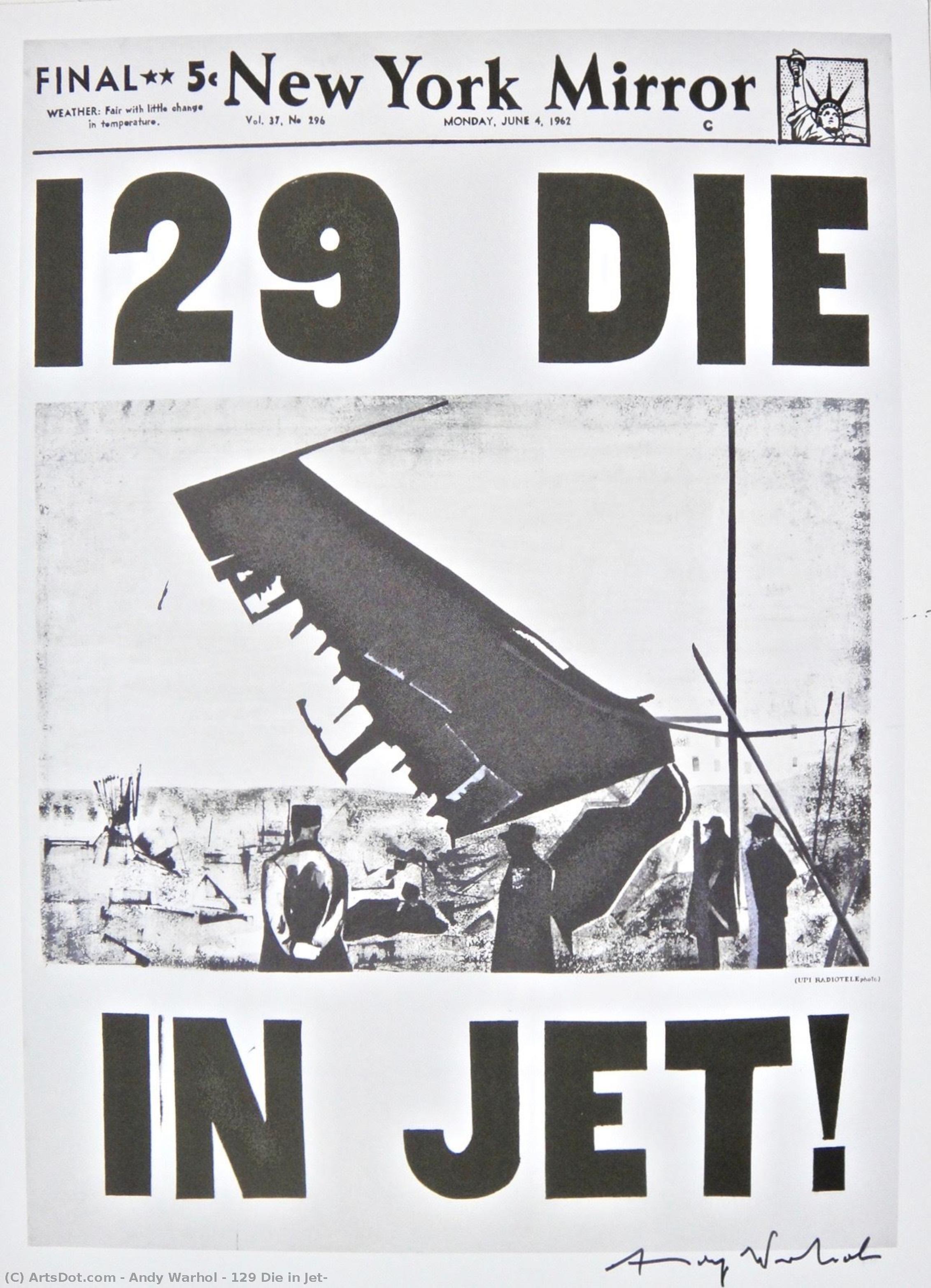 129 Tote Im Jet! — Andy Warhol