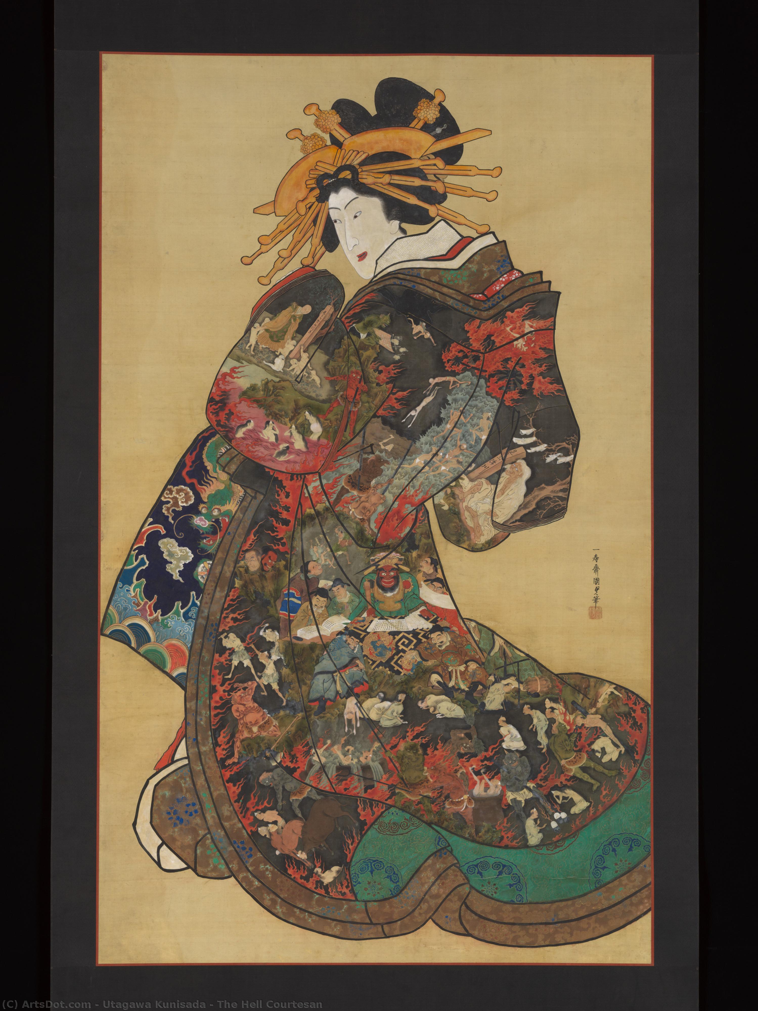 The Hell Courtesan — Kunisada
