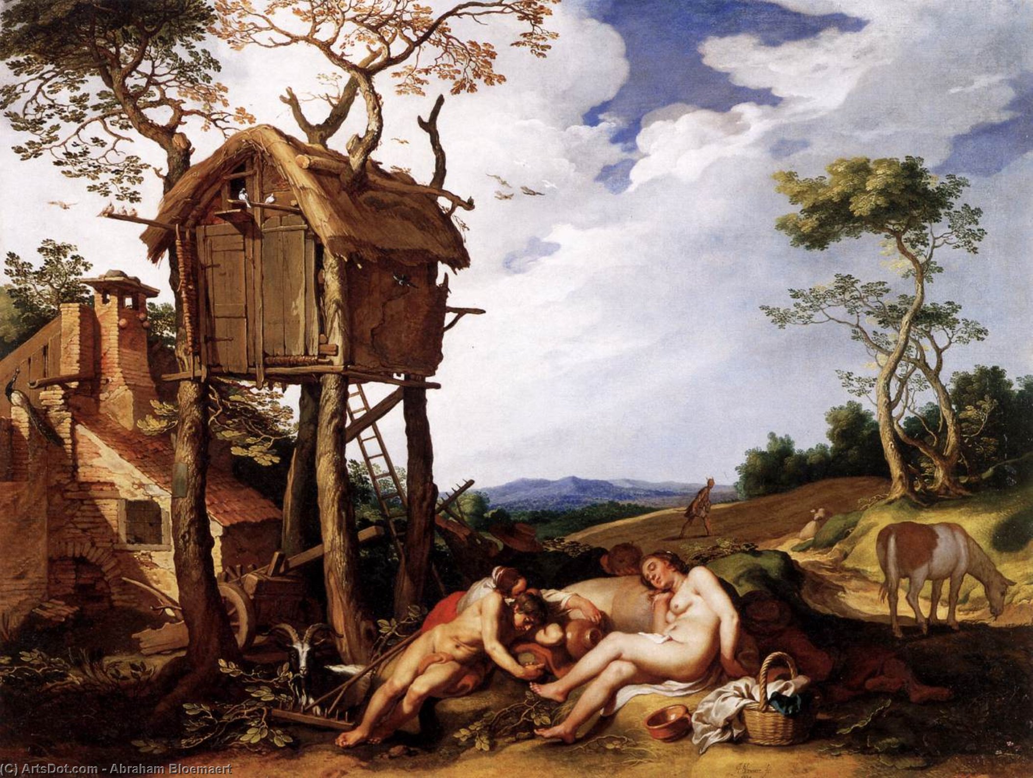 Kraľovský Zájazd S Paralelizmom Žita A Chlebovej Zrasti — Abraham Bloemaert