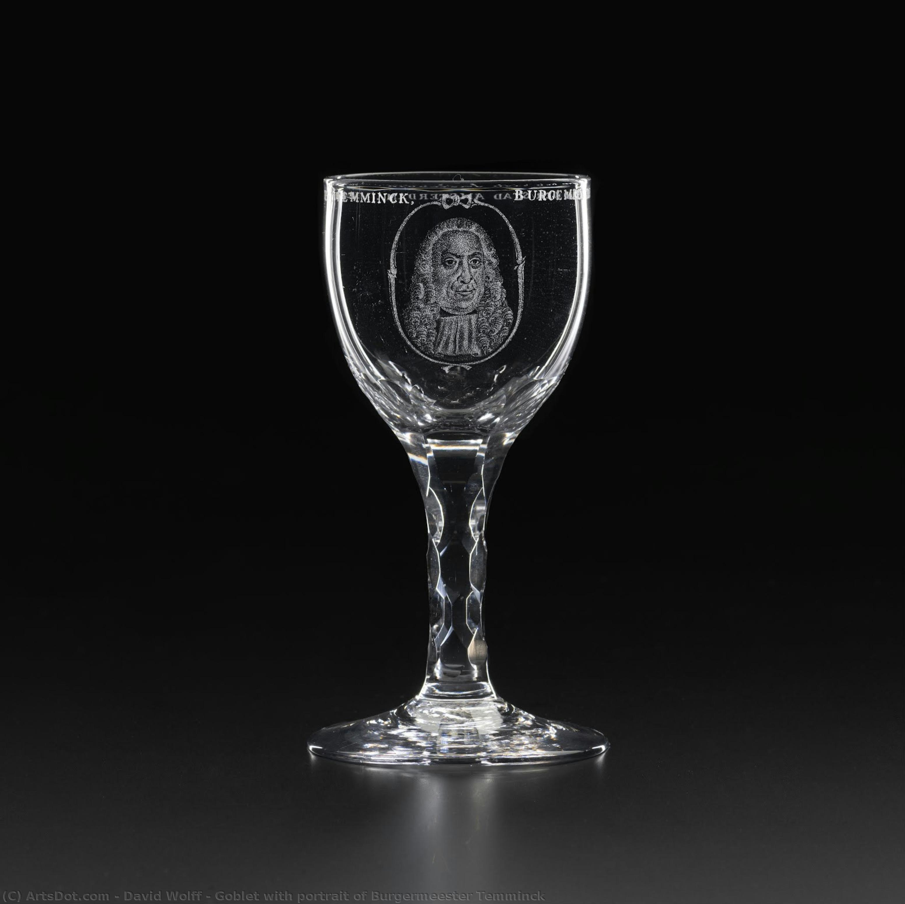 Goblet Con Ritratto Di Burgermeester Temminck — David Wolff