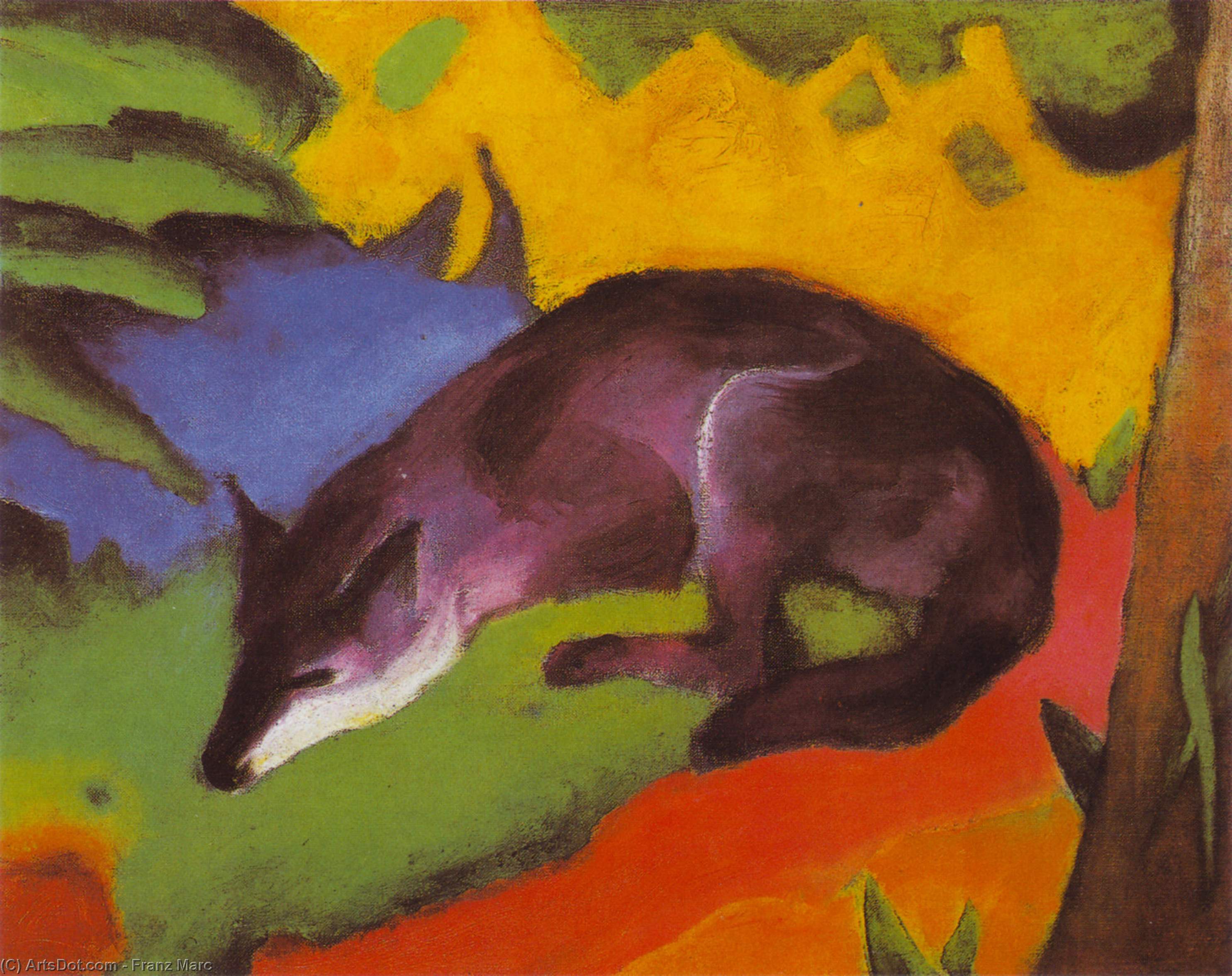 Volpe Nero Blu — Franz Marc