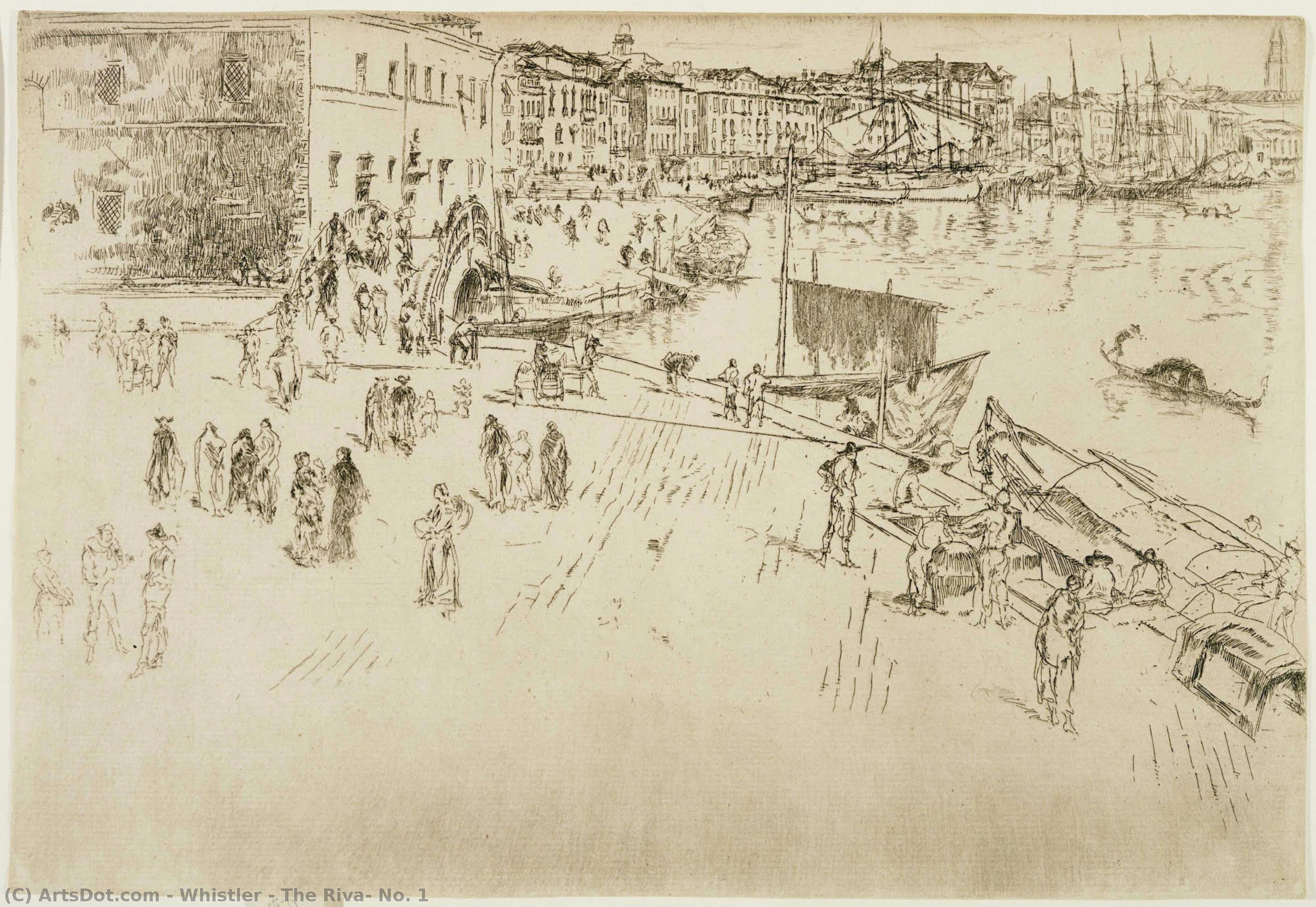La Riva, N. 1 — James Abbott Mcneill Whistler