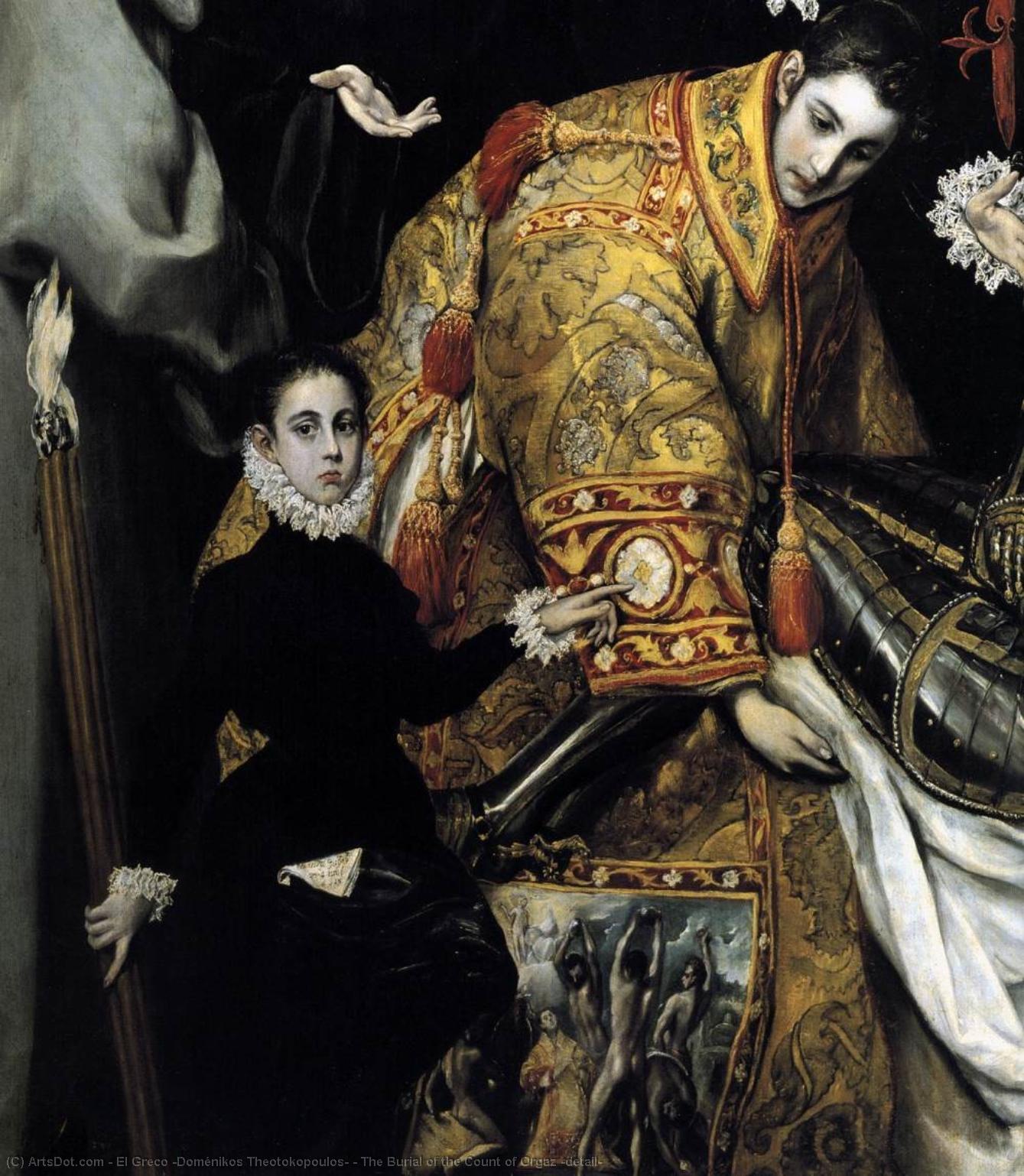 De Begrafenis Van De Graaf Van Orgaz (detail) — El Greco