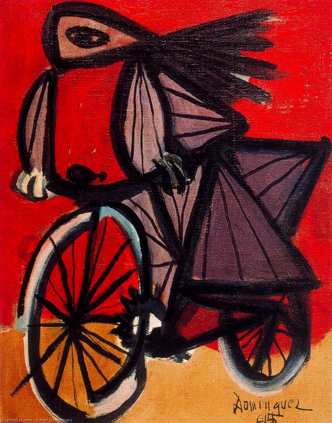 Red Bicicle — Oscar Dominguez