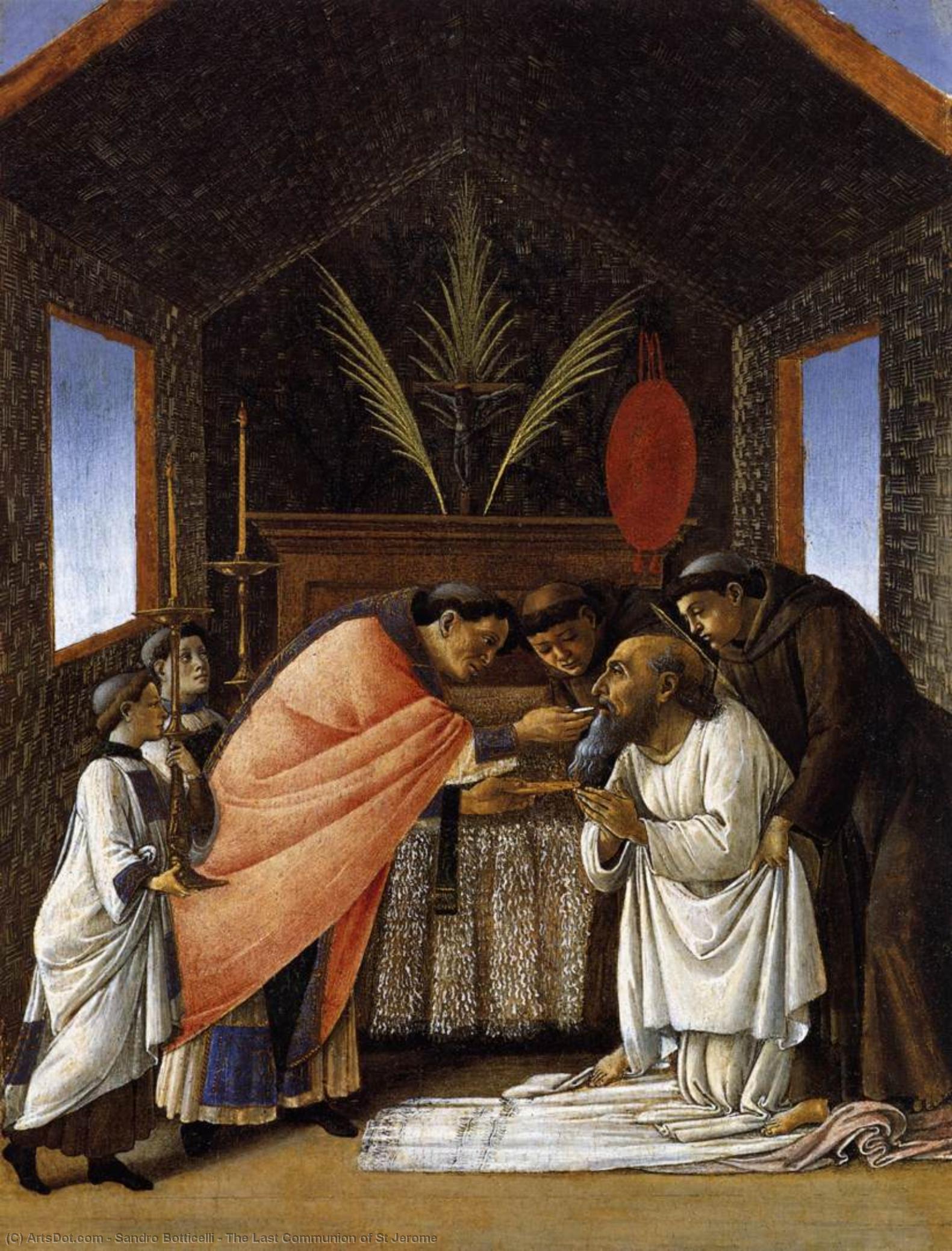 La Última Comunión De San Jerónimo — Sandro Botticelli
