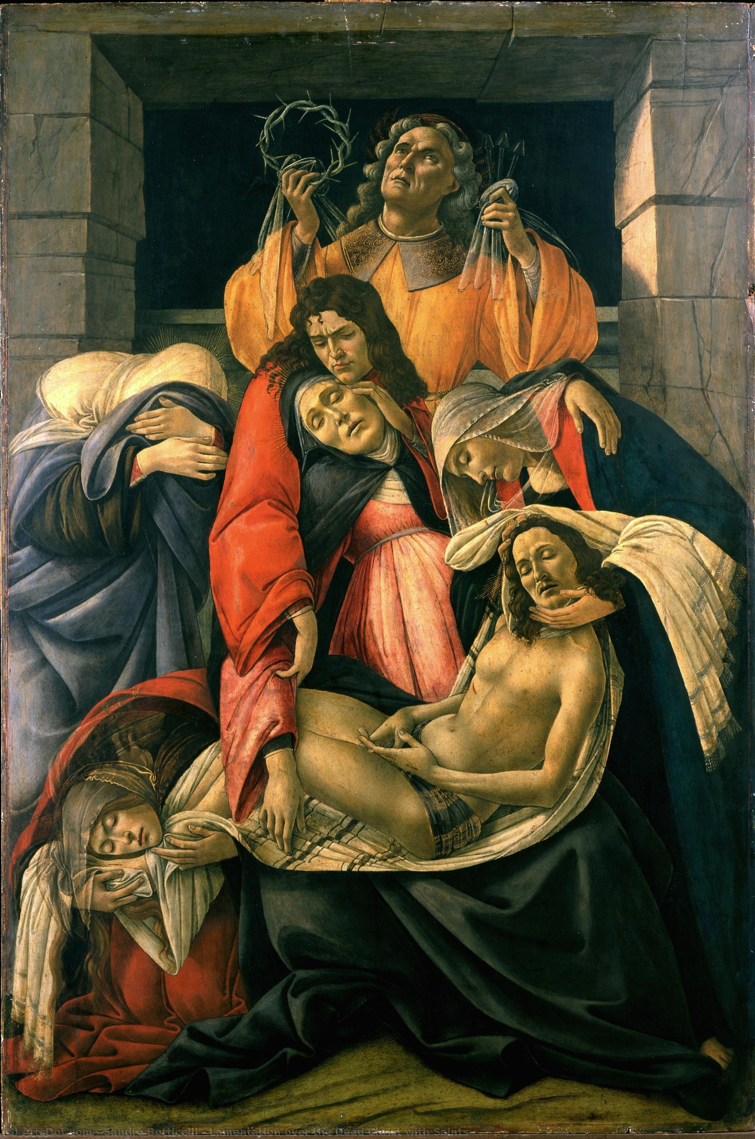 Úněšení Mrtvého Krista Se Svatými — Sandro Botticelli
