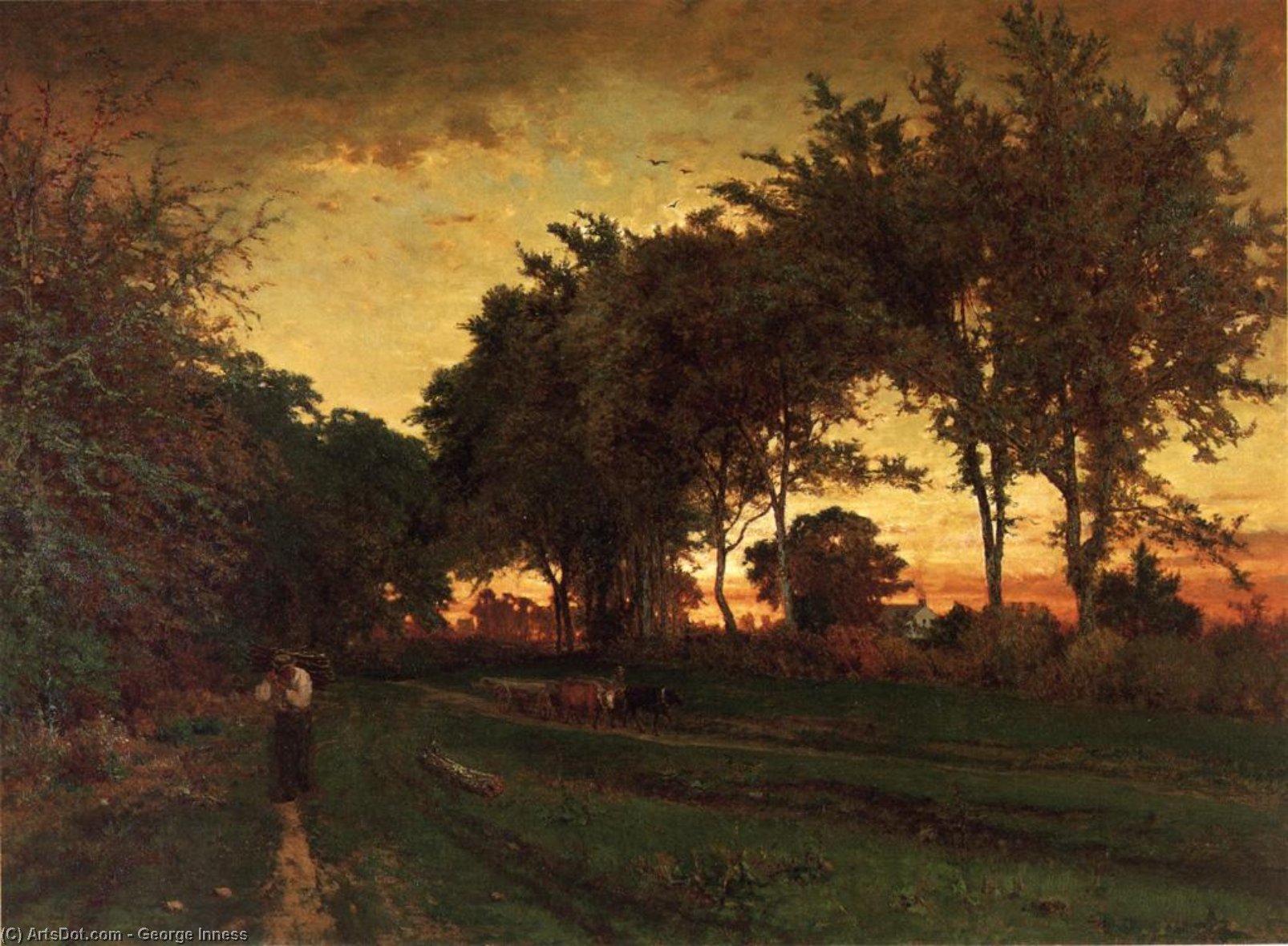 Abendliche Landschaft — George Inness