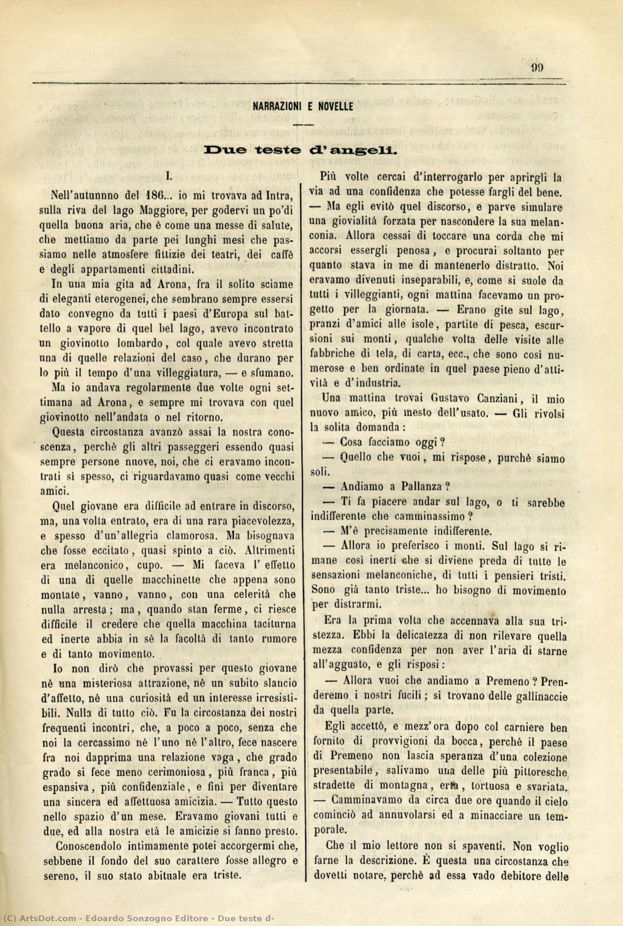 Due Teste D — Edoardo Sonzogno Editore