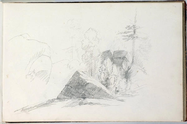 Study, Rocky Landscape 3 — Thomas Cole