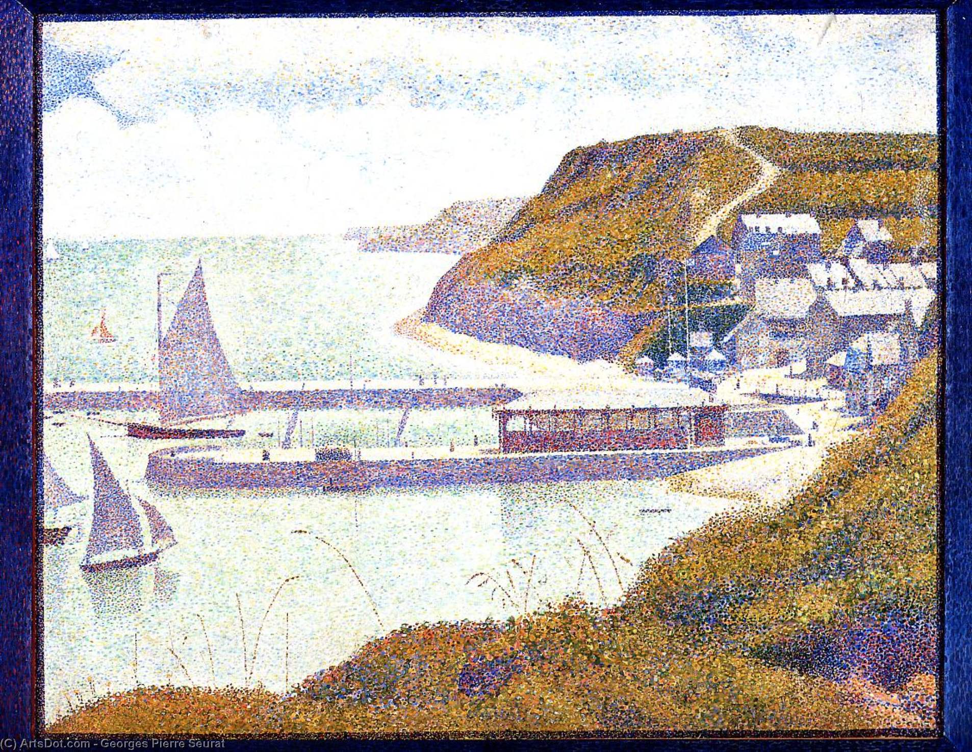 Port-en-bessin, Le Port Extérieur, Montée De La Marée — Georges Pierre Seurat