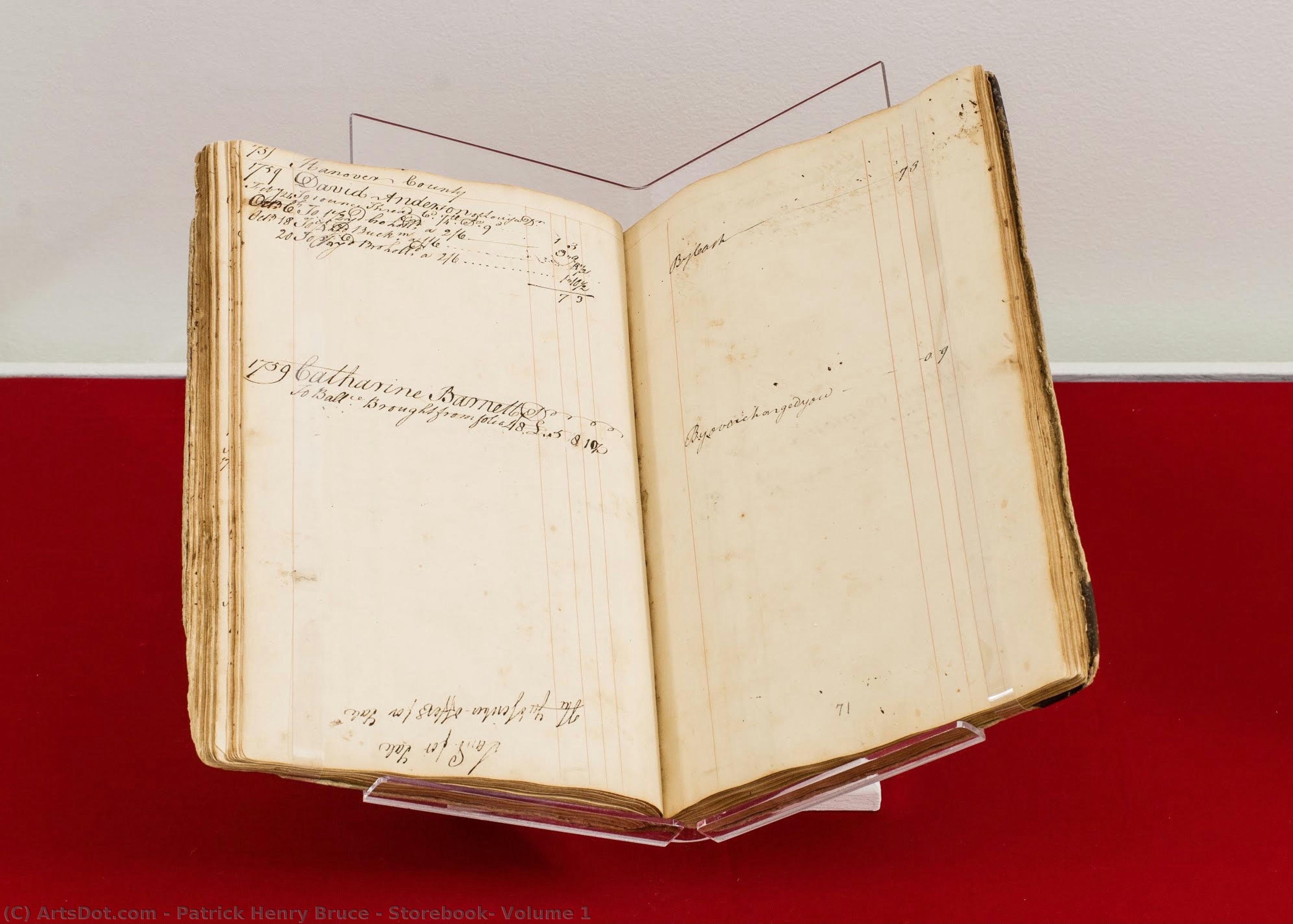 Storebook, Volume 1 — Patrick Henry Bruce