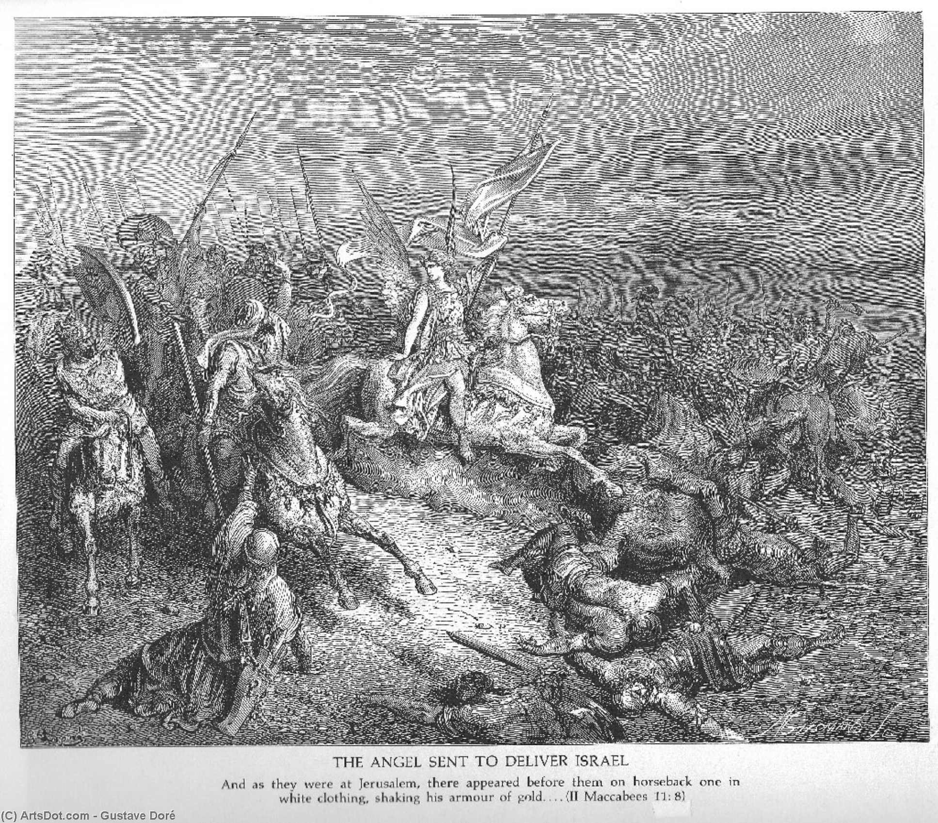 المرسل لإيصال إسرائيل إلى الملائكة — Gustave Doré
