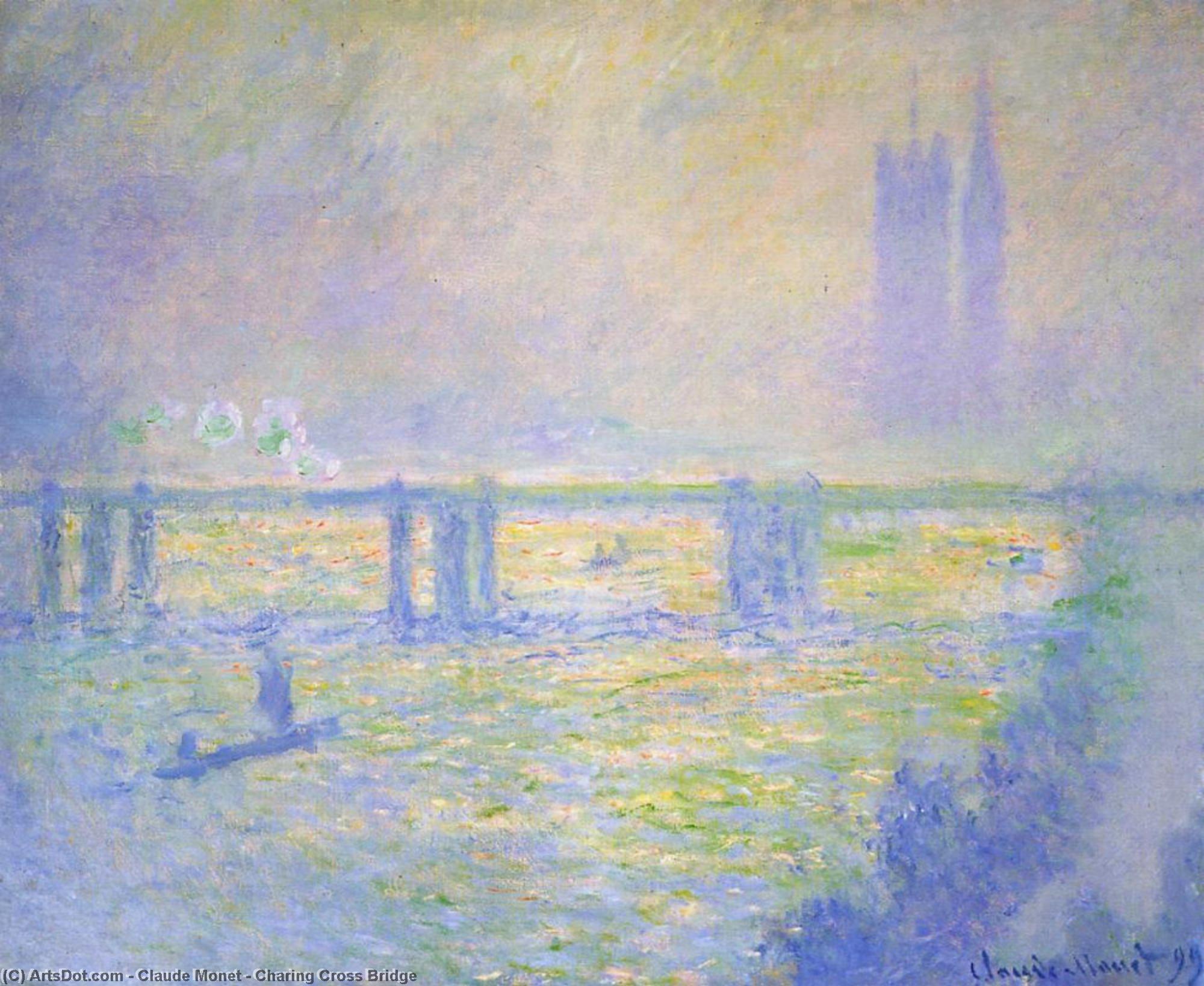 Charing Cross Köprüsü — Claude Monet